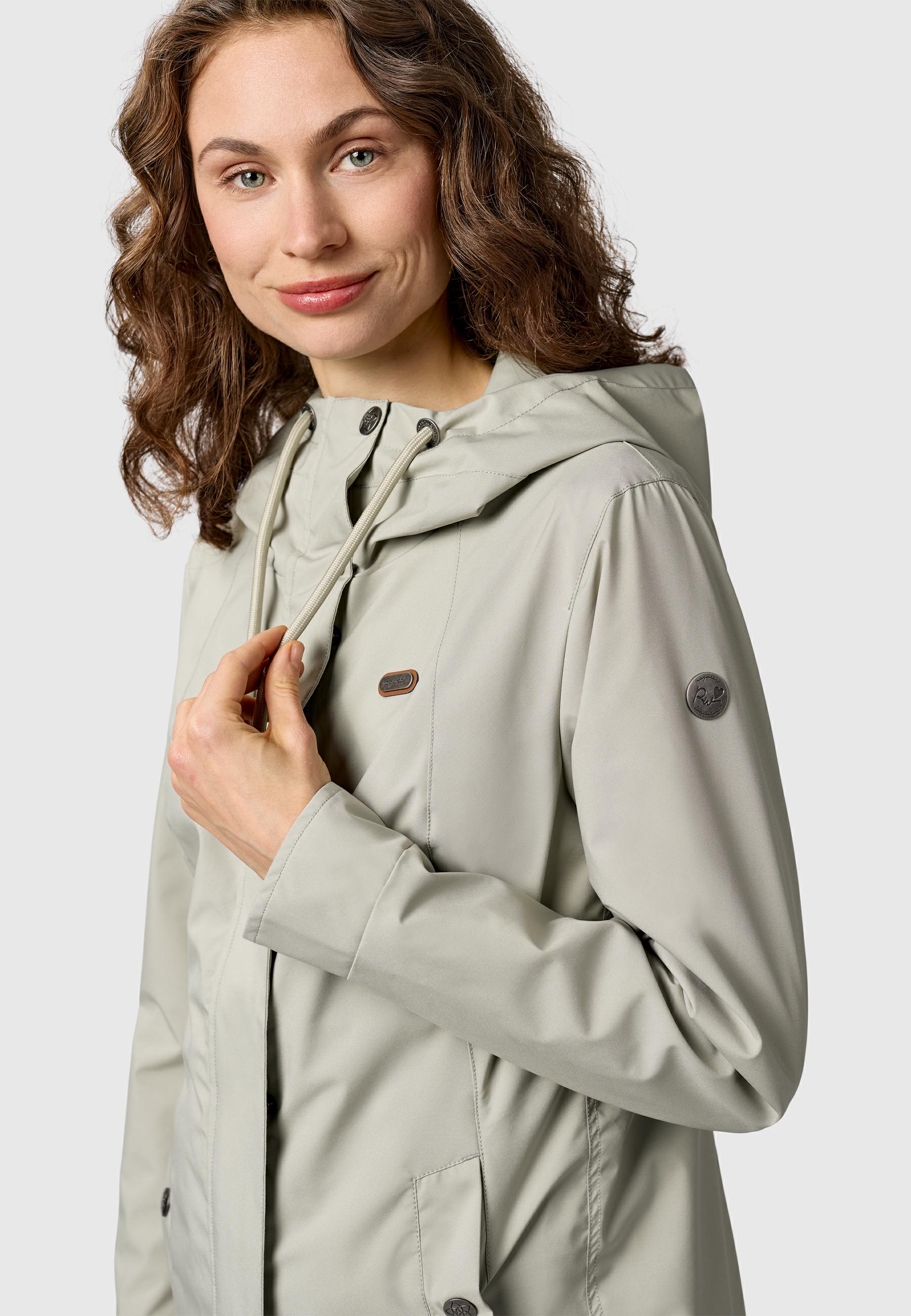 Leichte Übergangsjacke mit verstellbarer Kapuze "Alvena Summer YOUMODO" Dusty Olive