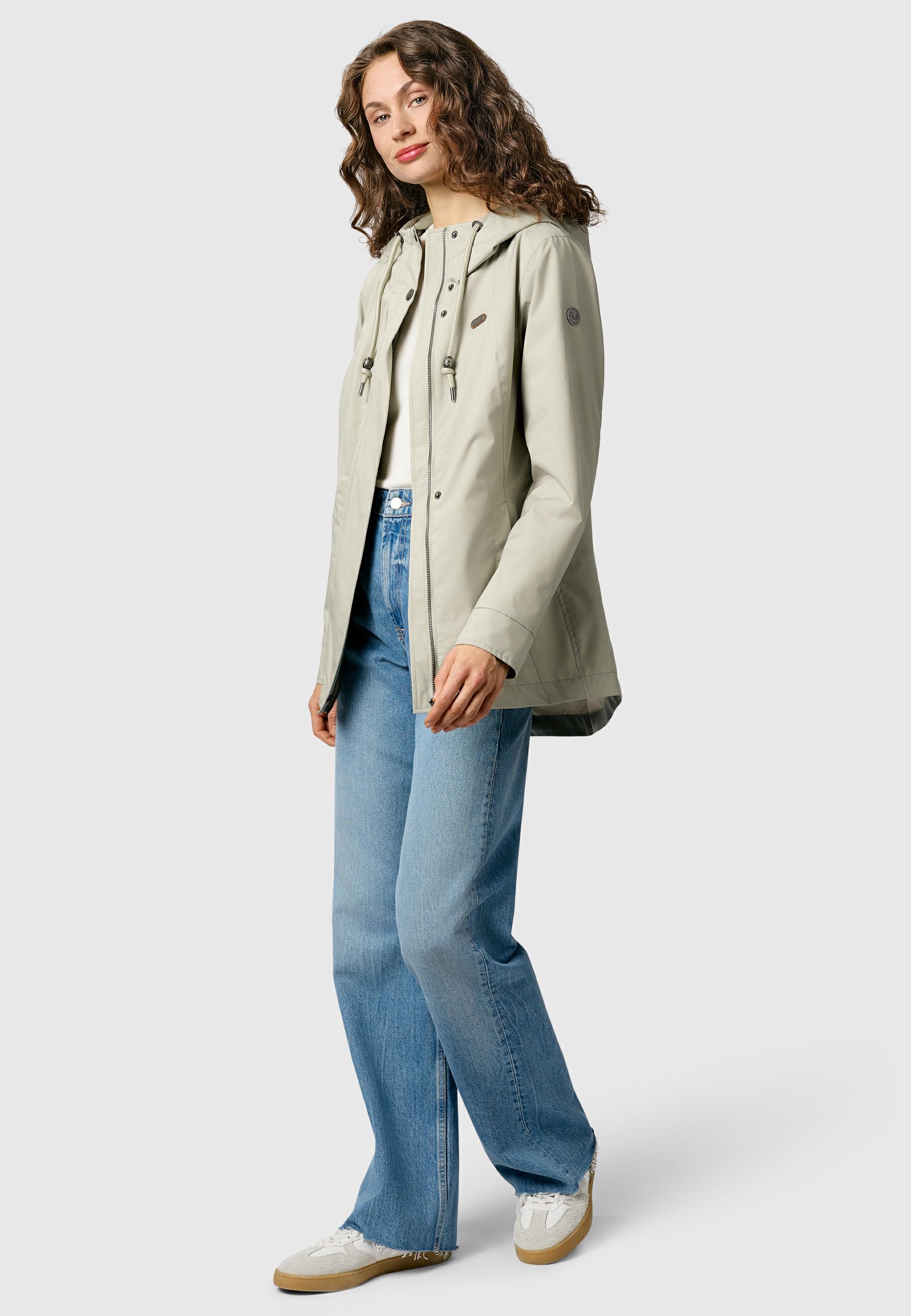 Leichte Übergangsjacke mit verstellbarer Kapuze "Alvena Summer YOUMODO" Dusty Olive