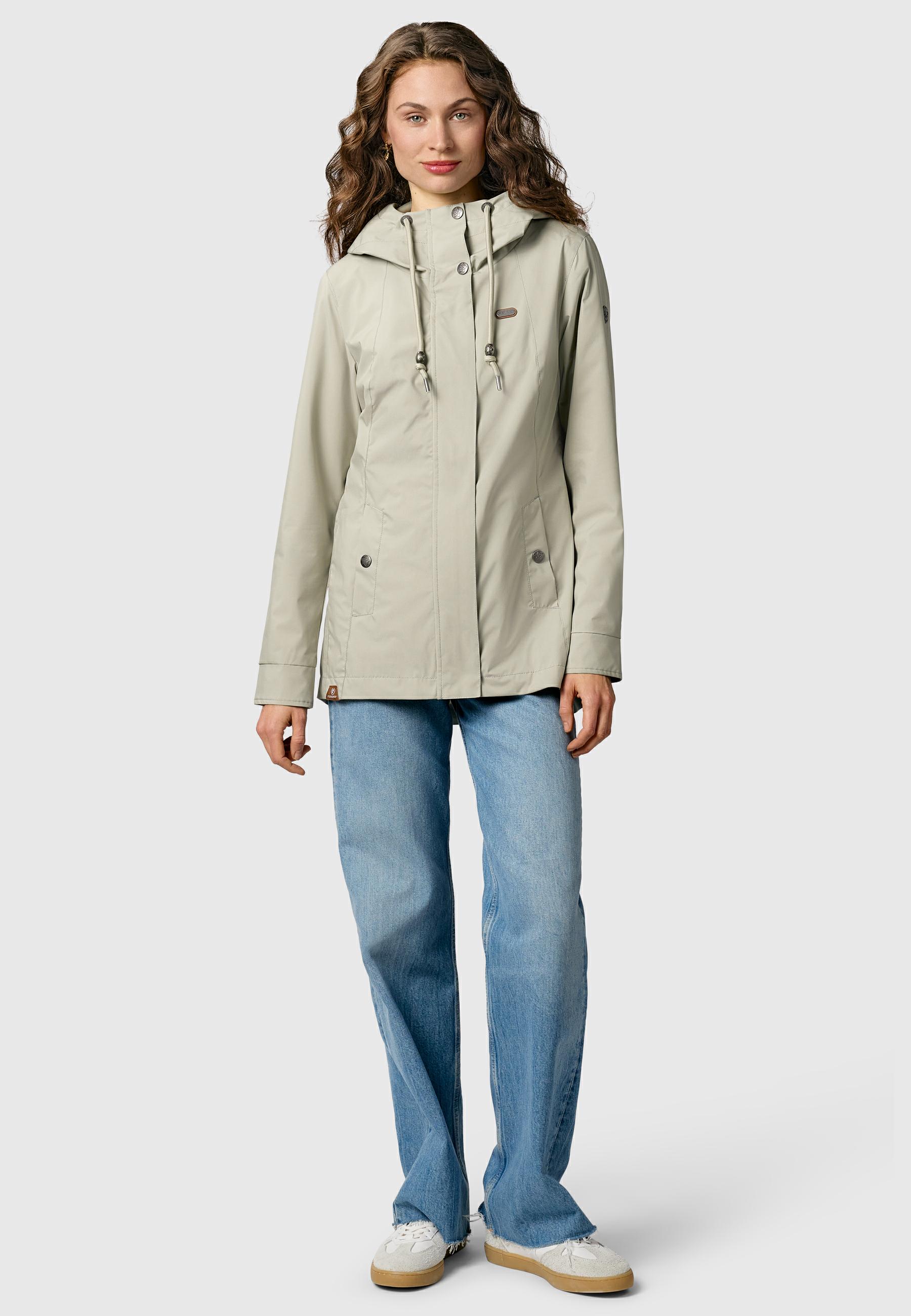 Leichte Übergangsjacke mit verstellbarer Kapuze "Alvena Summer YOUMODO" Dusty Olive