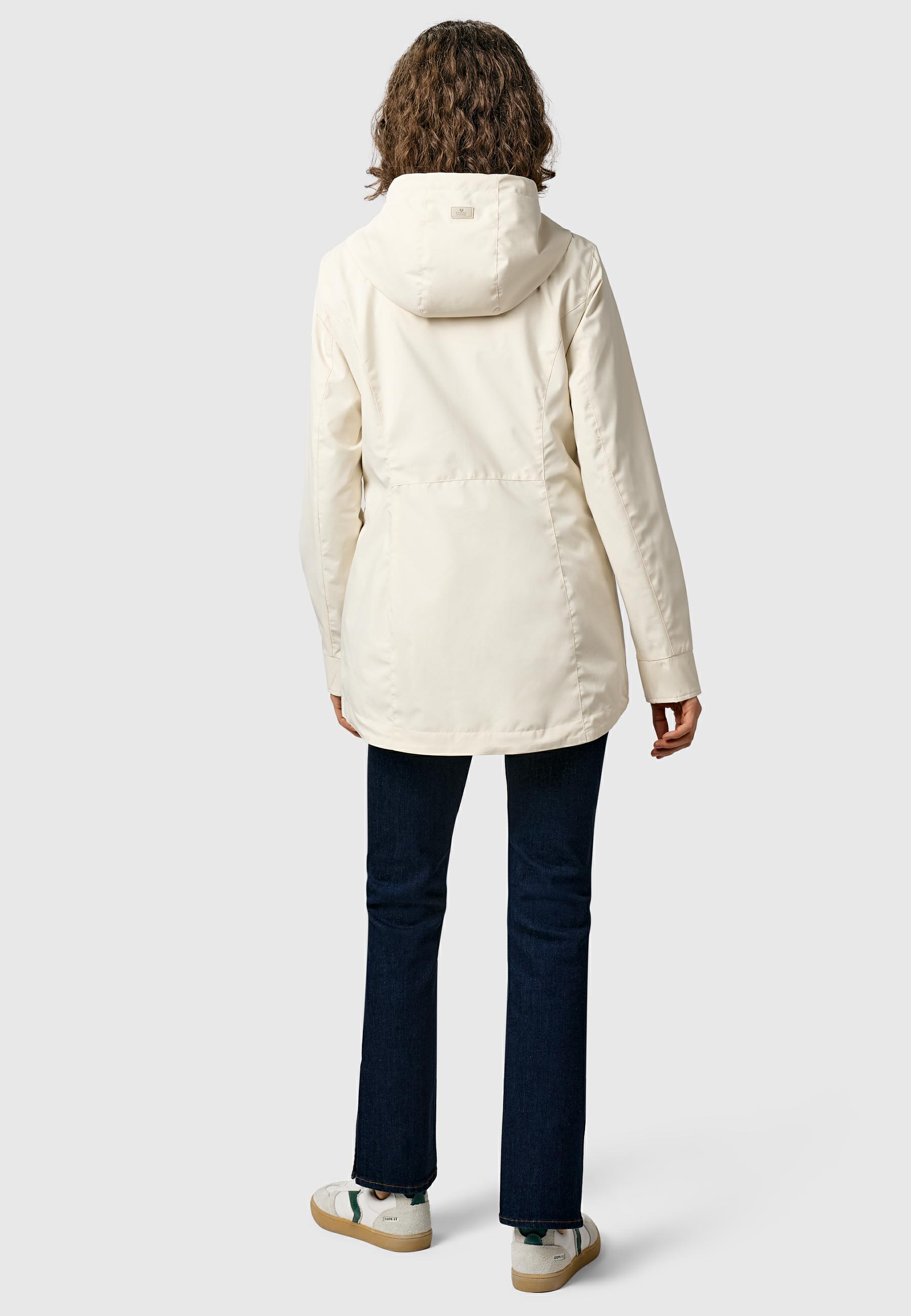 Leichte Übergangsjacke mit verstellbarer Kapuze "Alvena Summer YOUMODO" Ecru