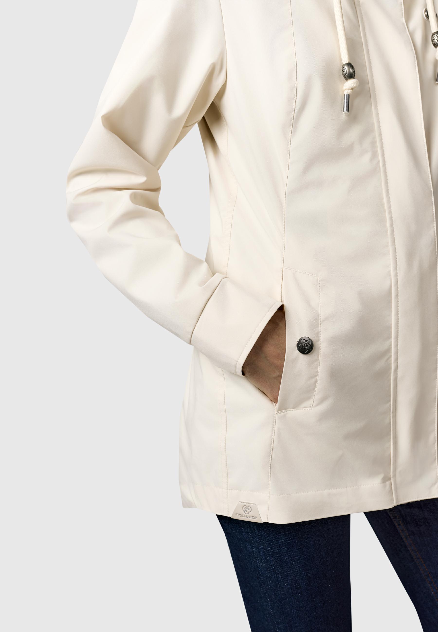 Leichte Übergangsjacke mit verstellbarer Kapuze "Alvena Summer YOUMODO" Ecru