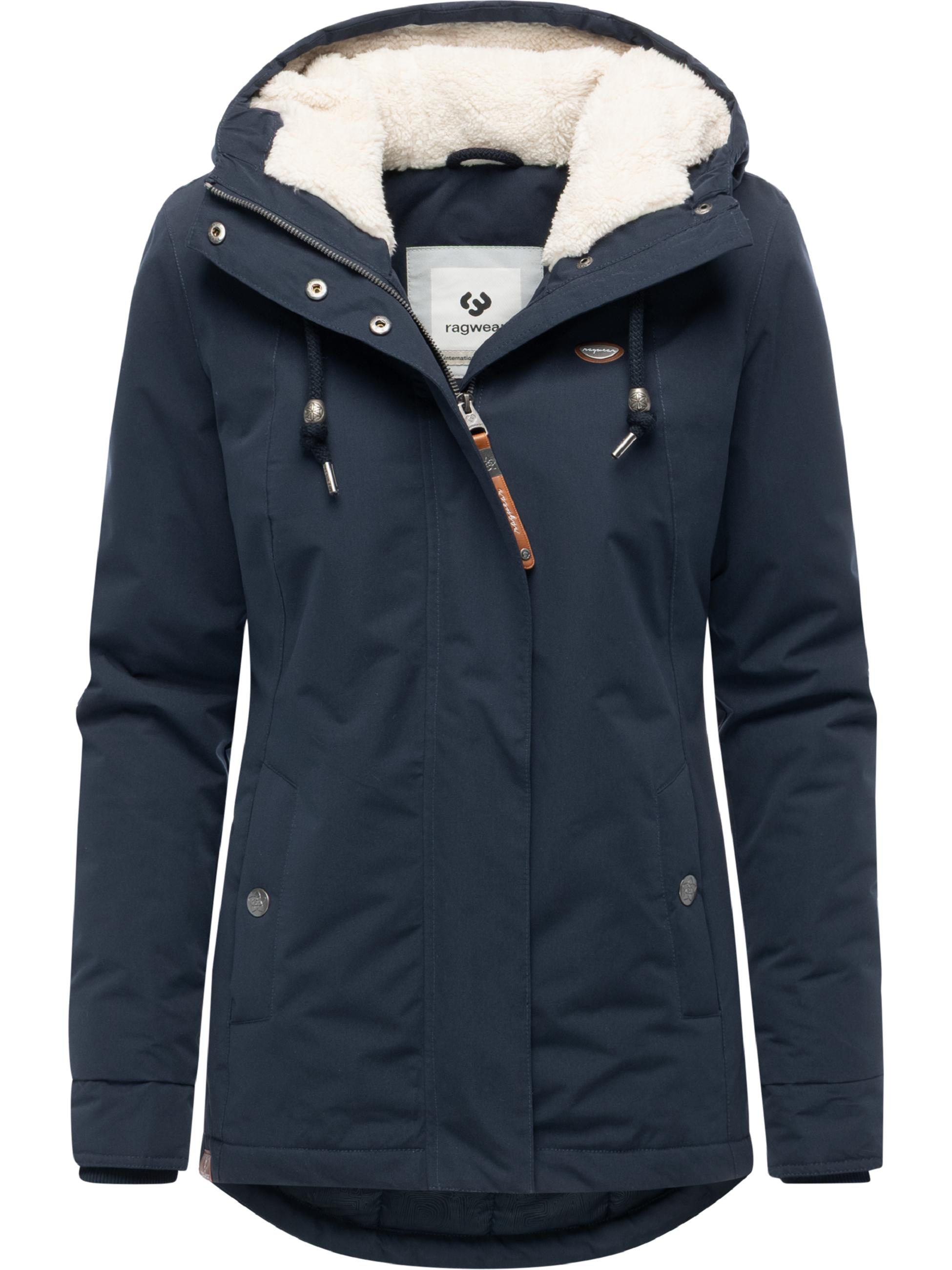 Winter Kurzmantel mit Kapuze "Alvena YOUMODO" Navy
