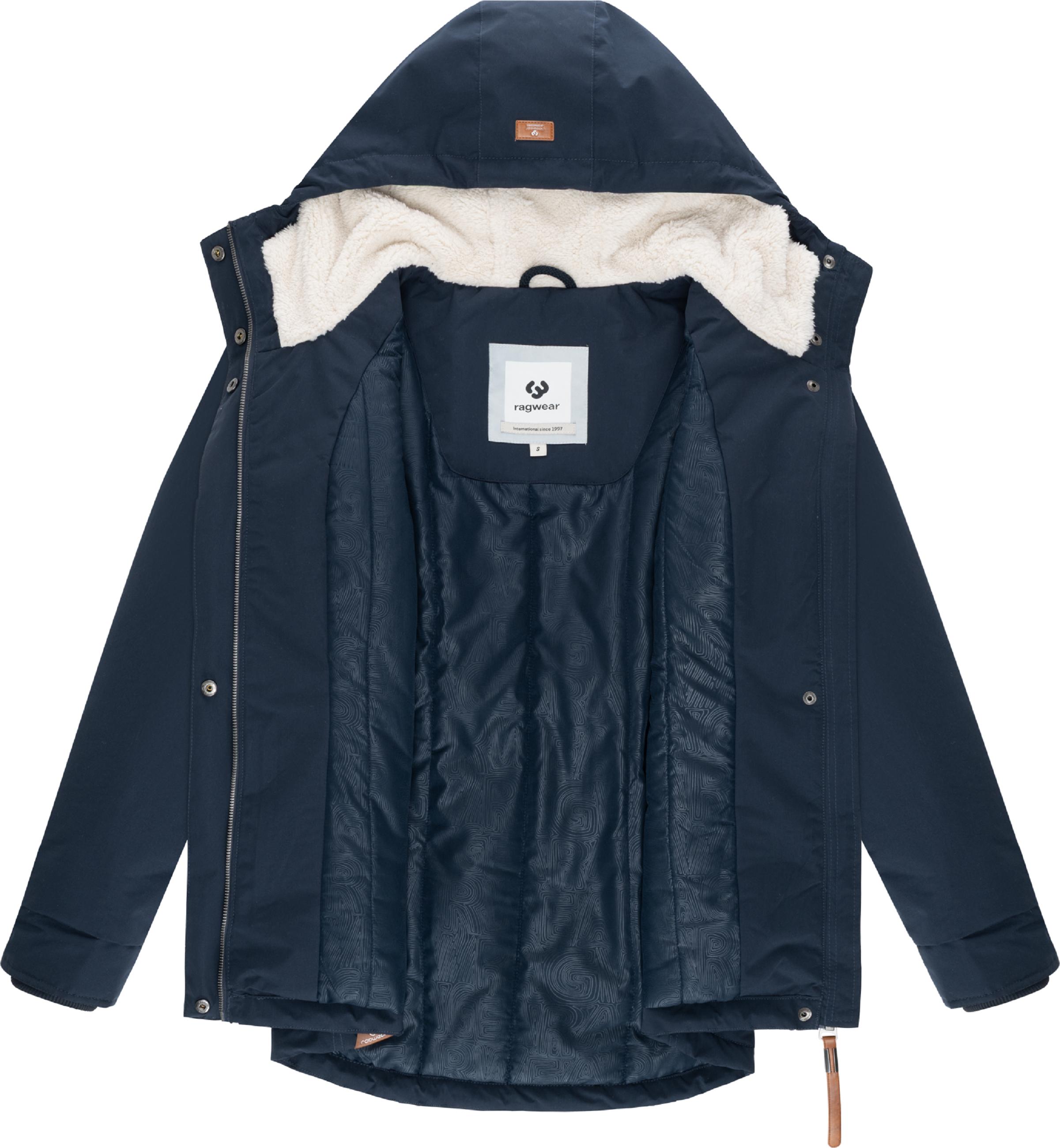 Winter Kurzmantel mit Kapuze "Alvena YOUMODO" Navy