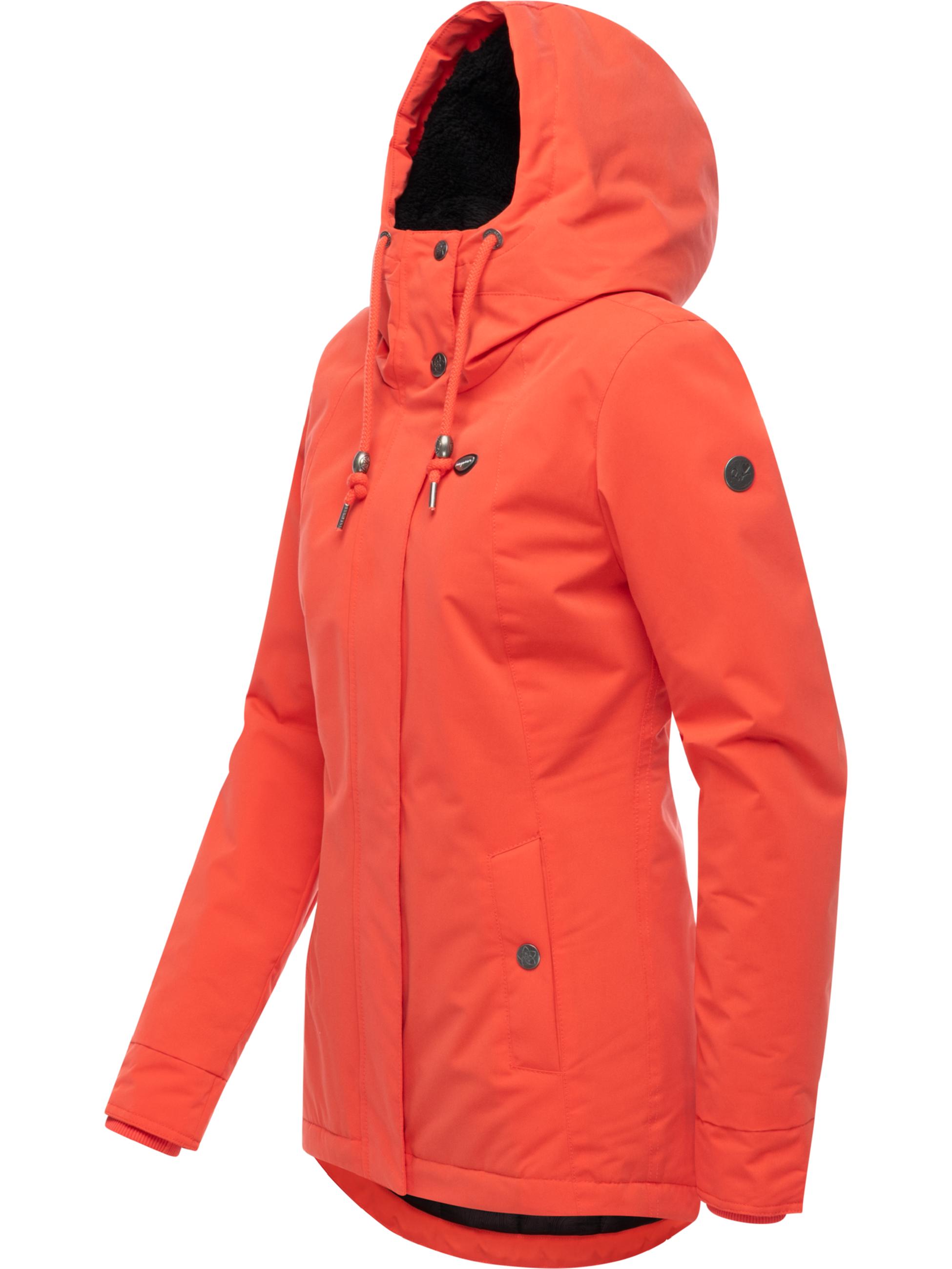 Winter Kurzmantel mit Kapuze "Alvena YOUMODO" Red