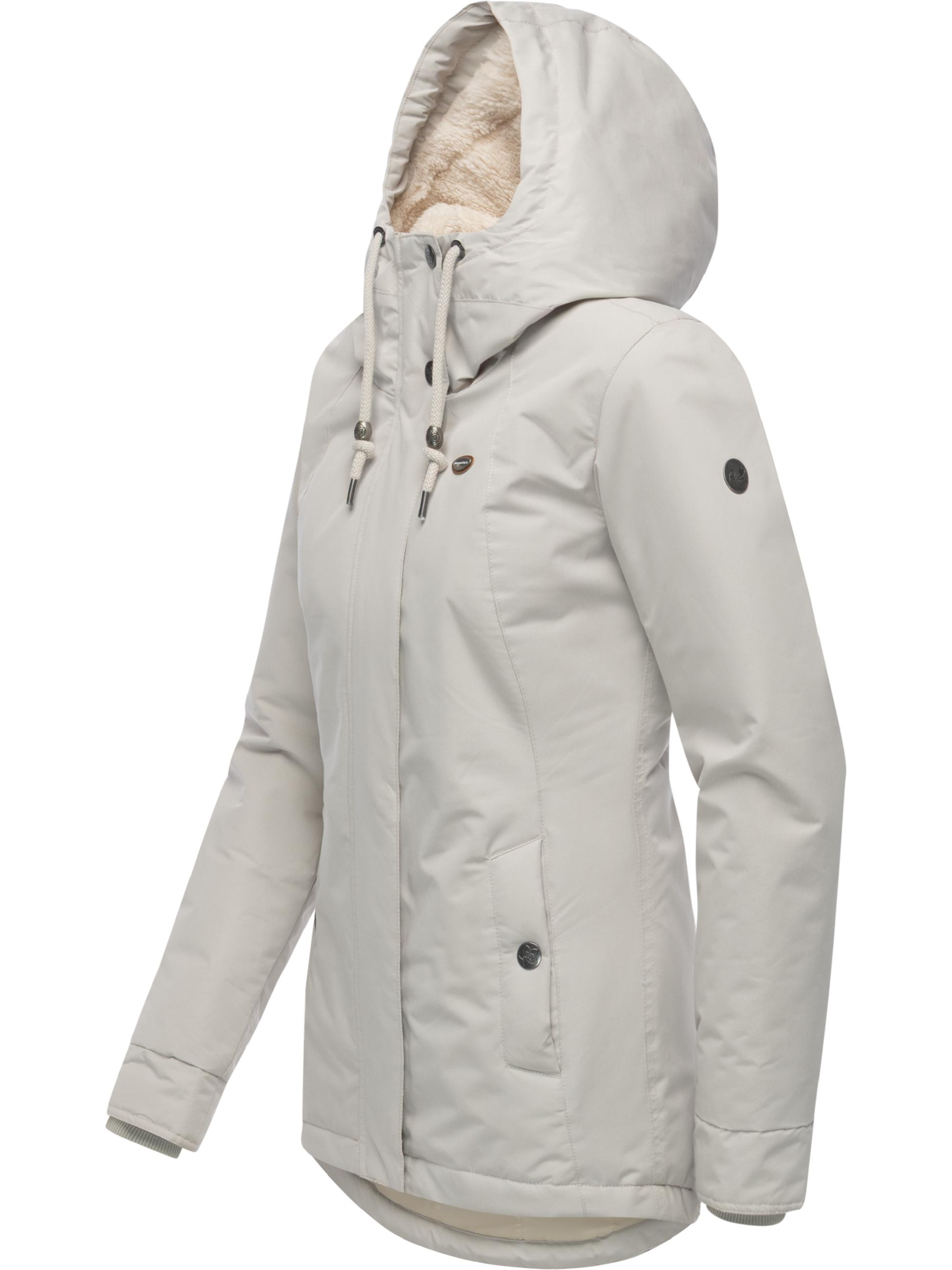 Winter Kurzmantel mit Kapuze "Alvena YOUMODO" Zinc