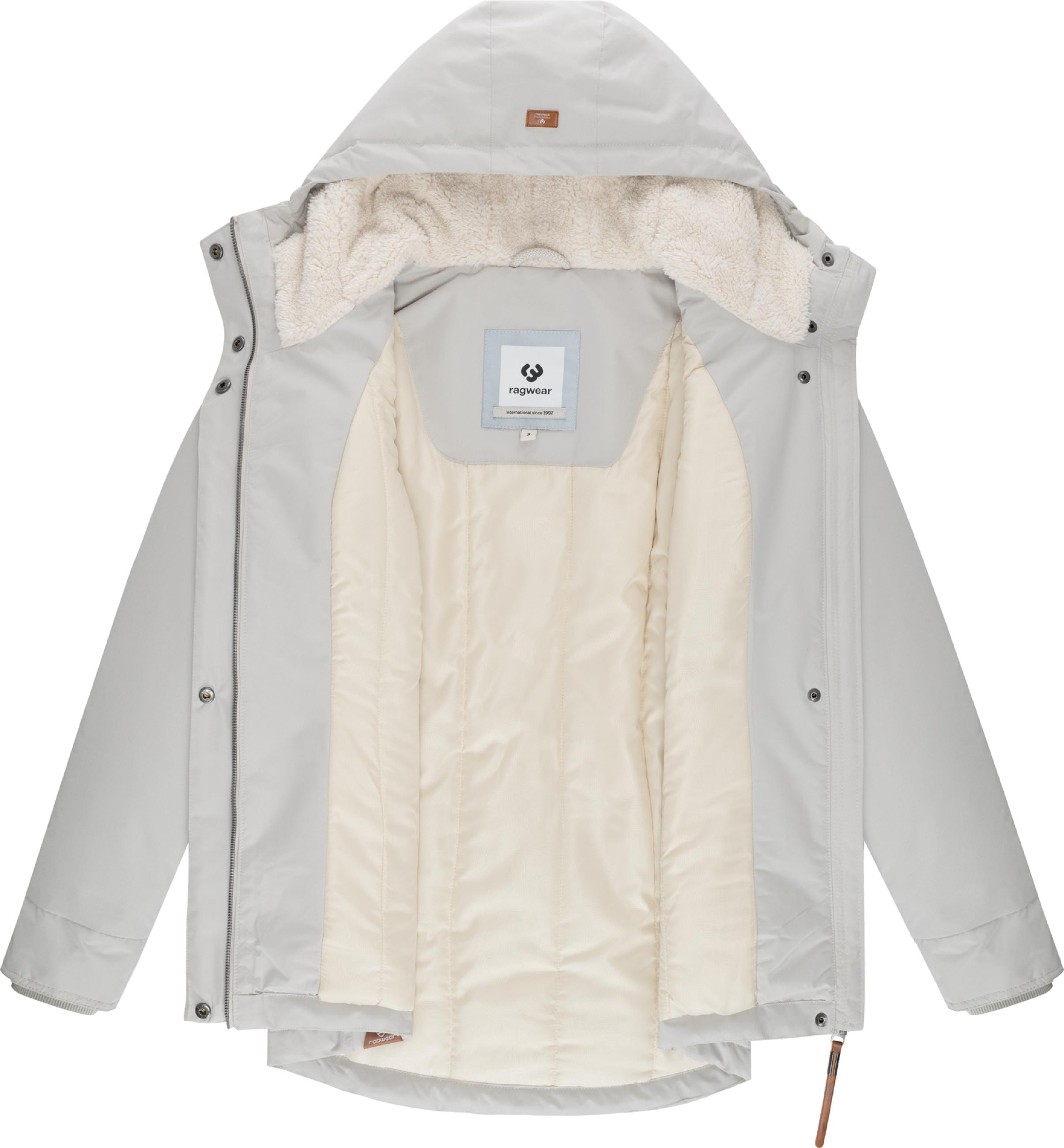 Winter Kurzmantel mit Kapuze "Alvena YOUMODO" Zinc