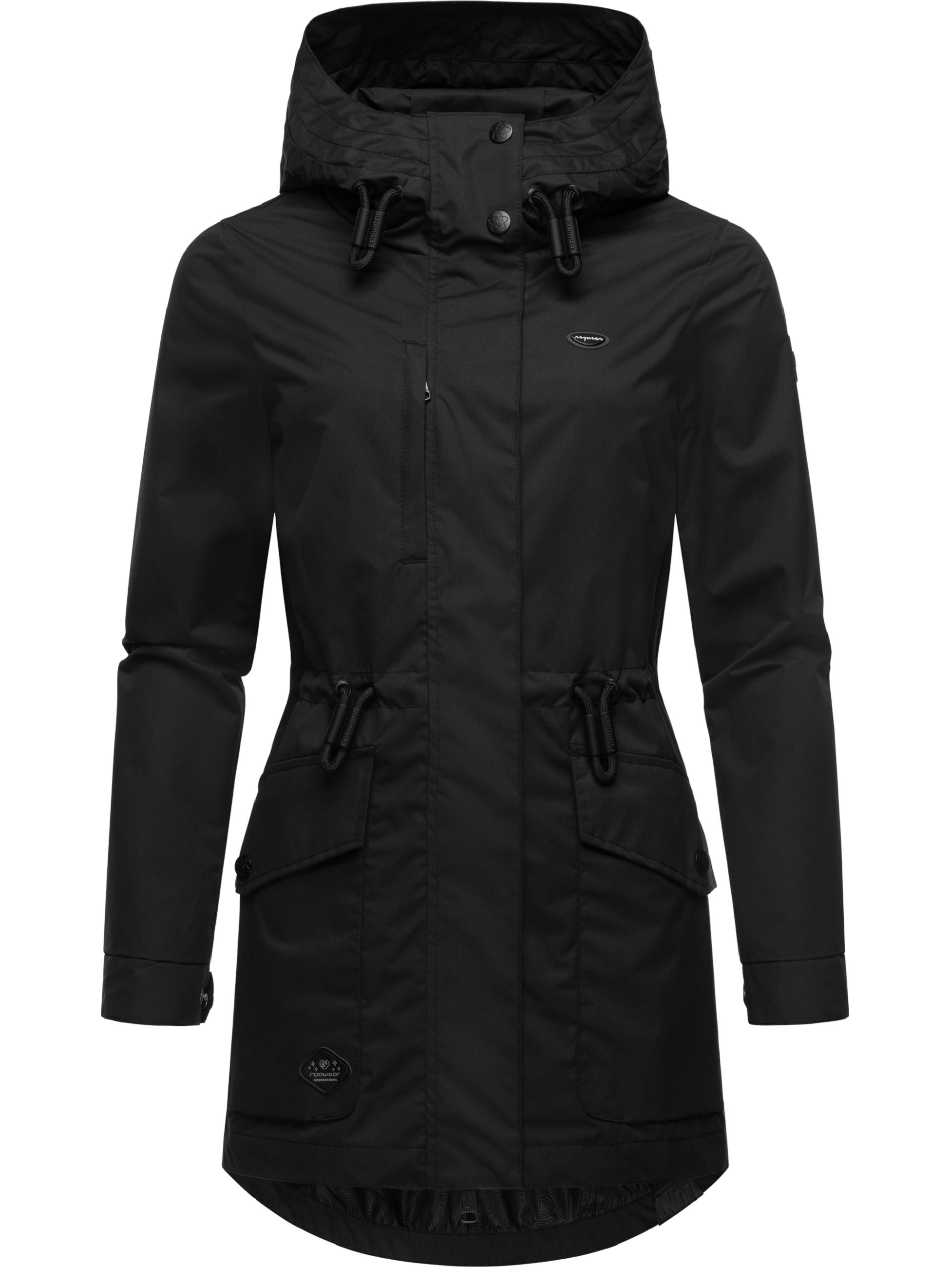 Leichte Outdoorjacke mit Kapuze "Alysa" Black