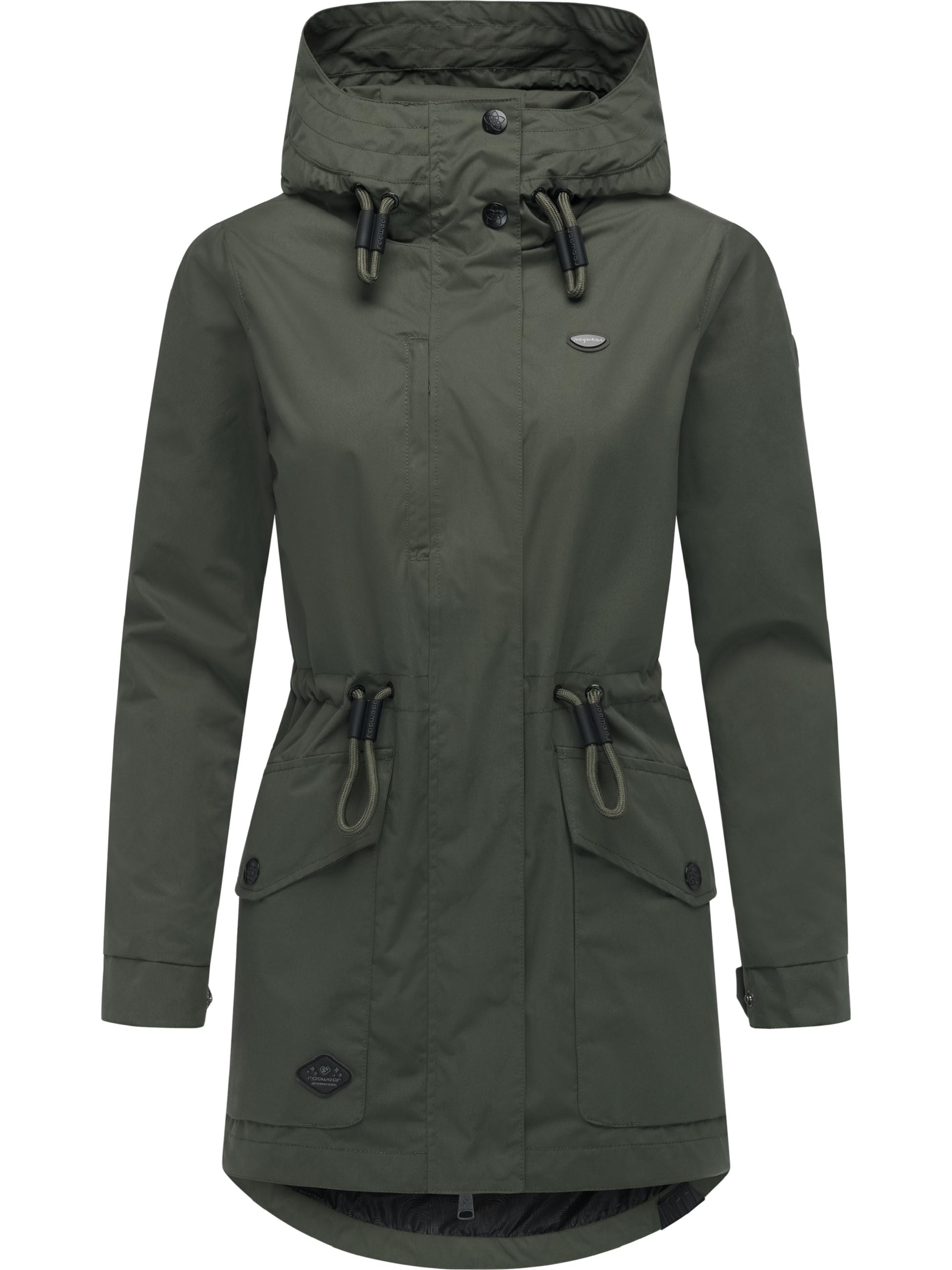 Wasserdichte Outdoorjacke mit Kapuze "Alysa" Dark Olive25