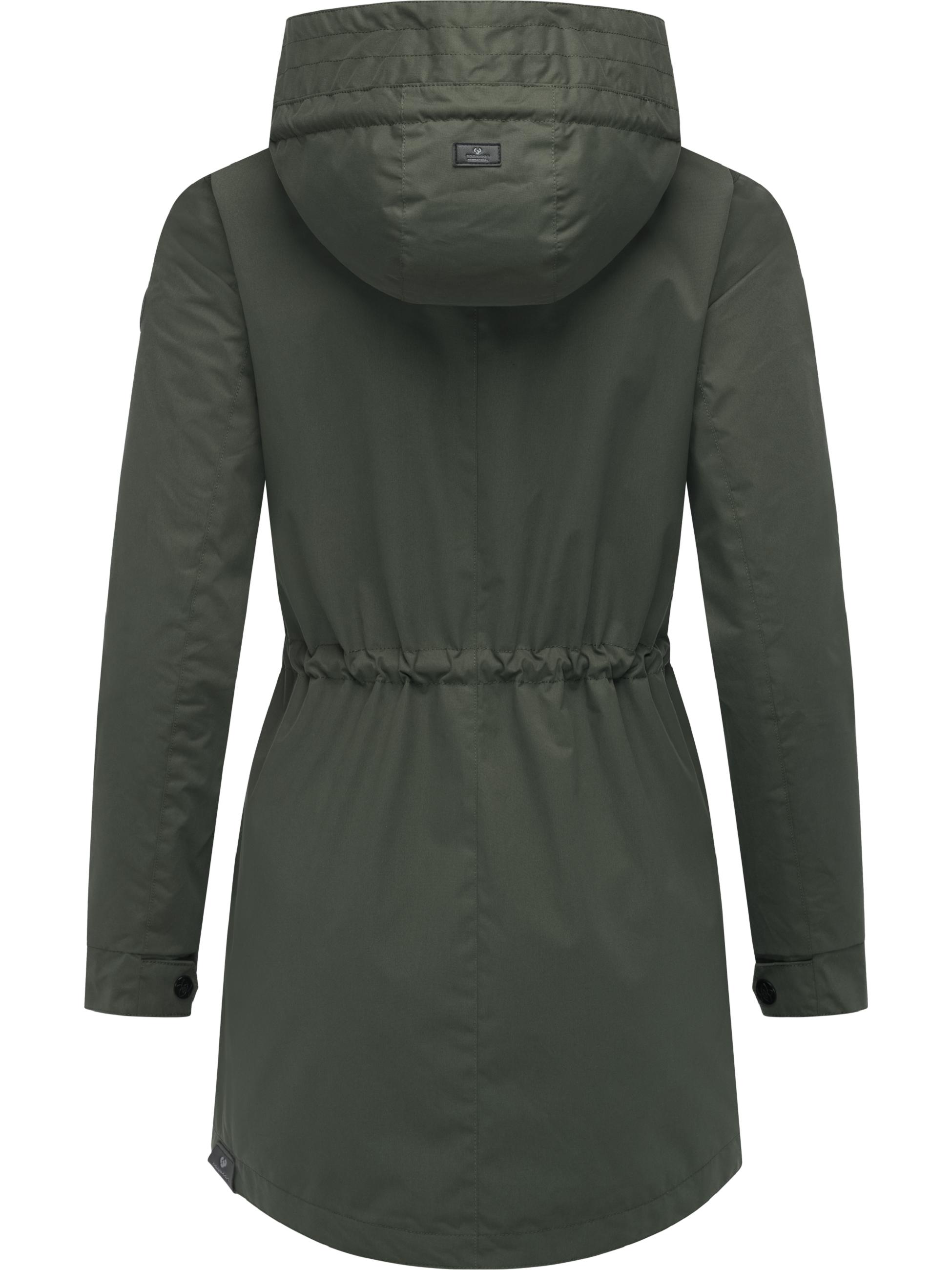 Wasserdichte Outdoorjacke mit Kapuze "Alysa" Dark Olive25