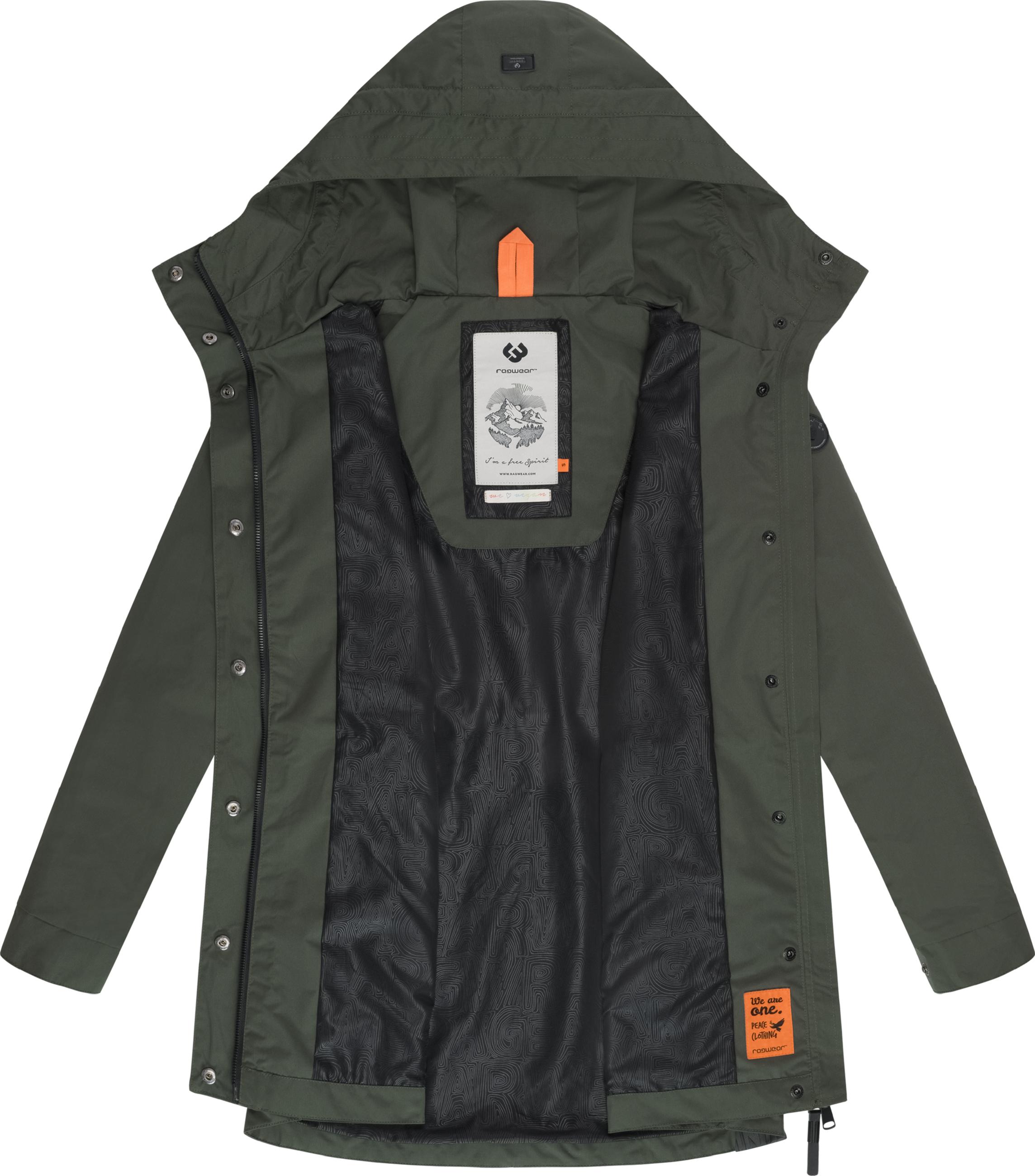 Wasserdichte Outdoorjacke mit Kapuze "Alysa" Dark Olive25
