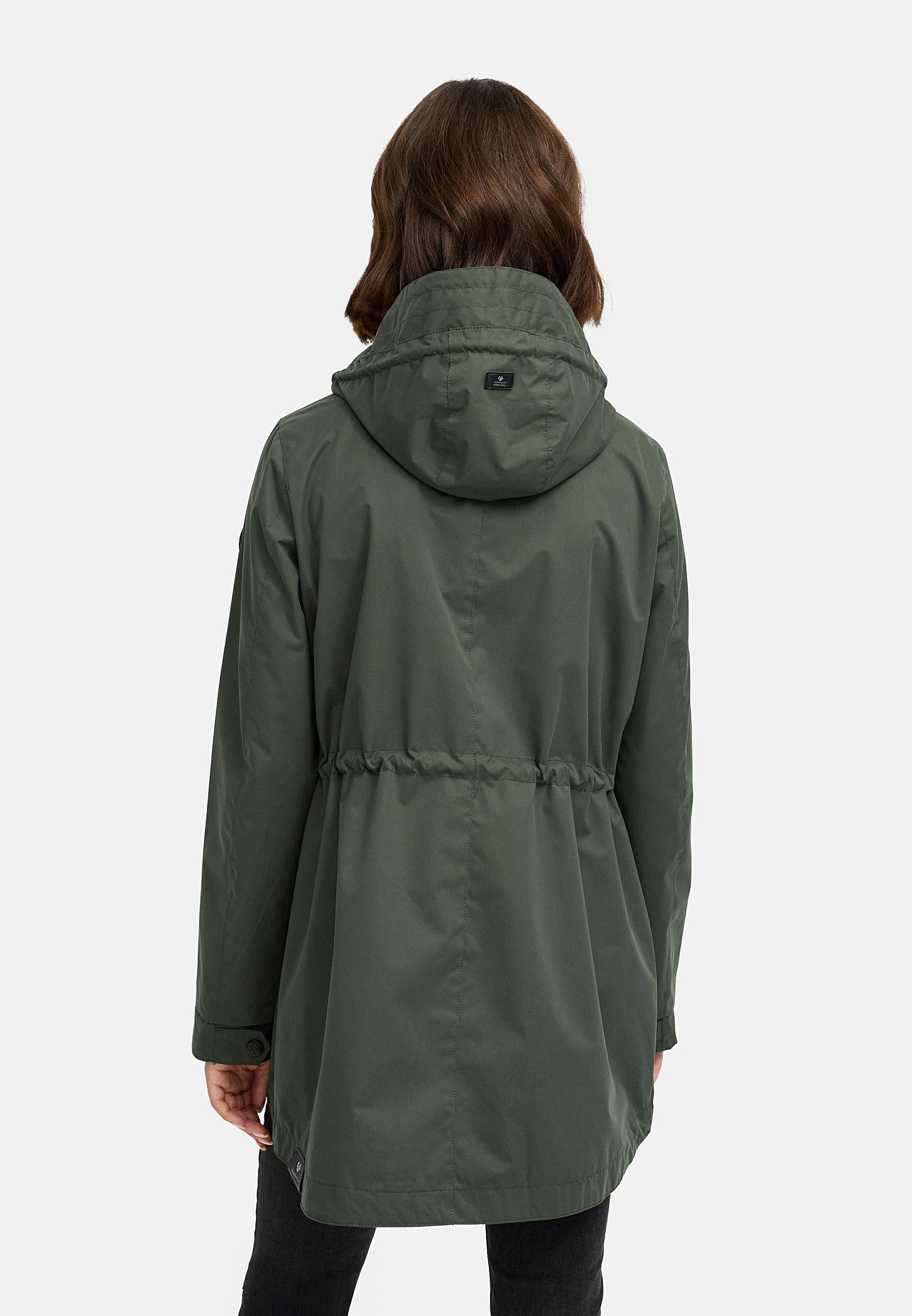 Wasserdichte Outdoorjacke mit Kapuze "Alysa" Dark Olive25