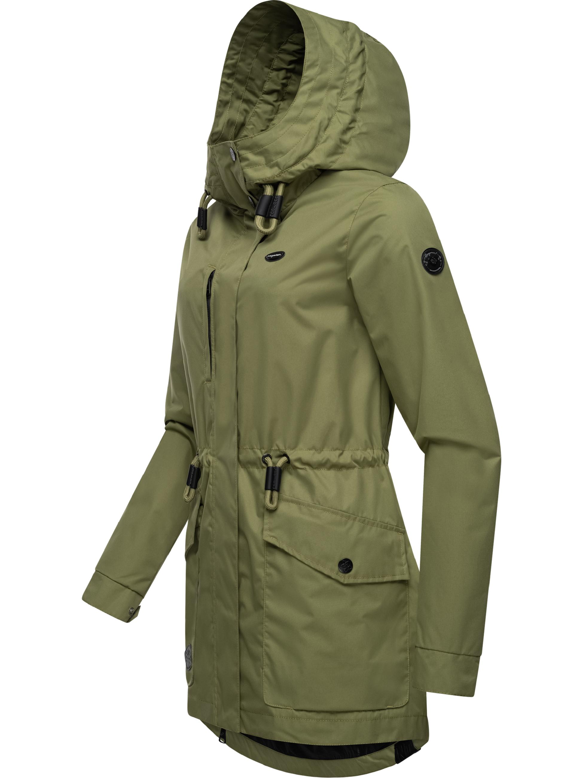 Leichte Outdoorjacke mit Kapuze "Alysa" Olive