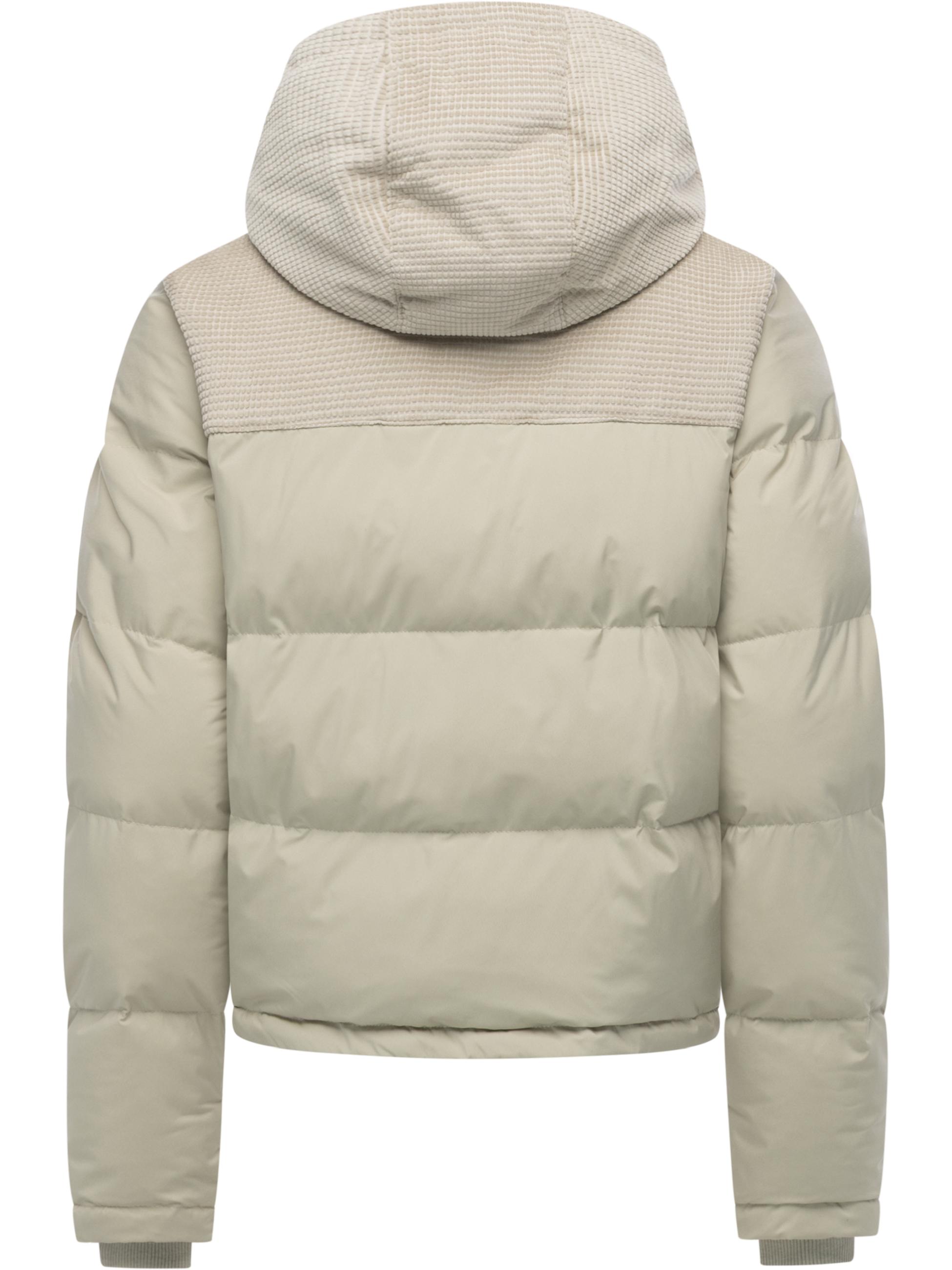 Wasserdichte Winterjacke mit Kord-Kapuze "Amazze" Bone25