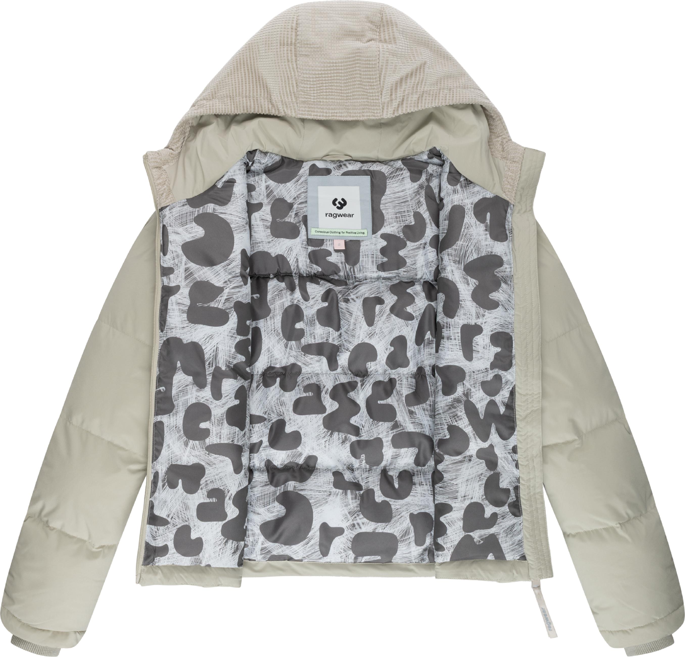 Wasserdichte Winterjacke mit Kord-Kapuze "Amazze" Bone25