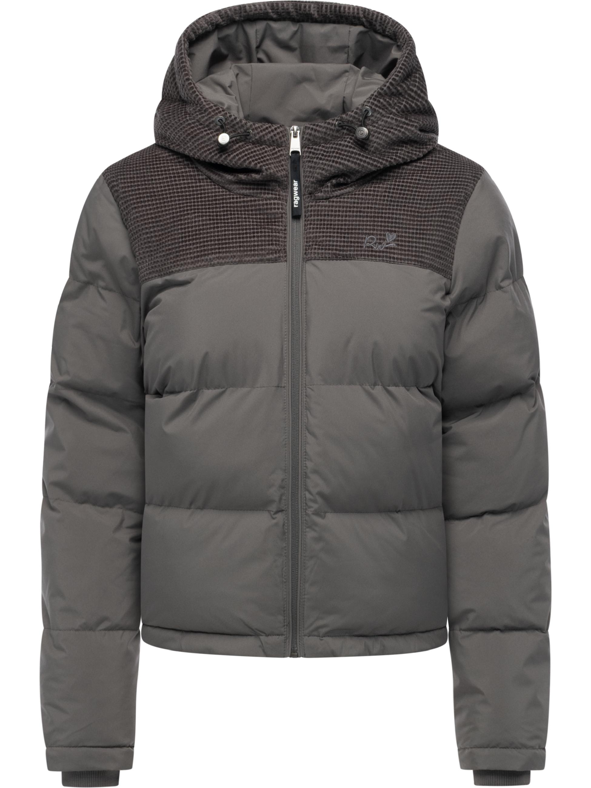 Wasserdichte Winterjacke mit Kord-Kapuze "Amazze" Stone Grey25