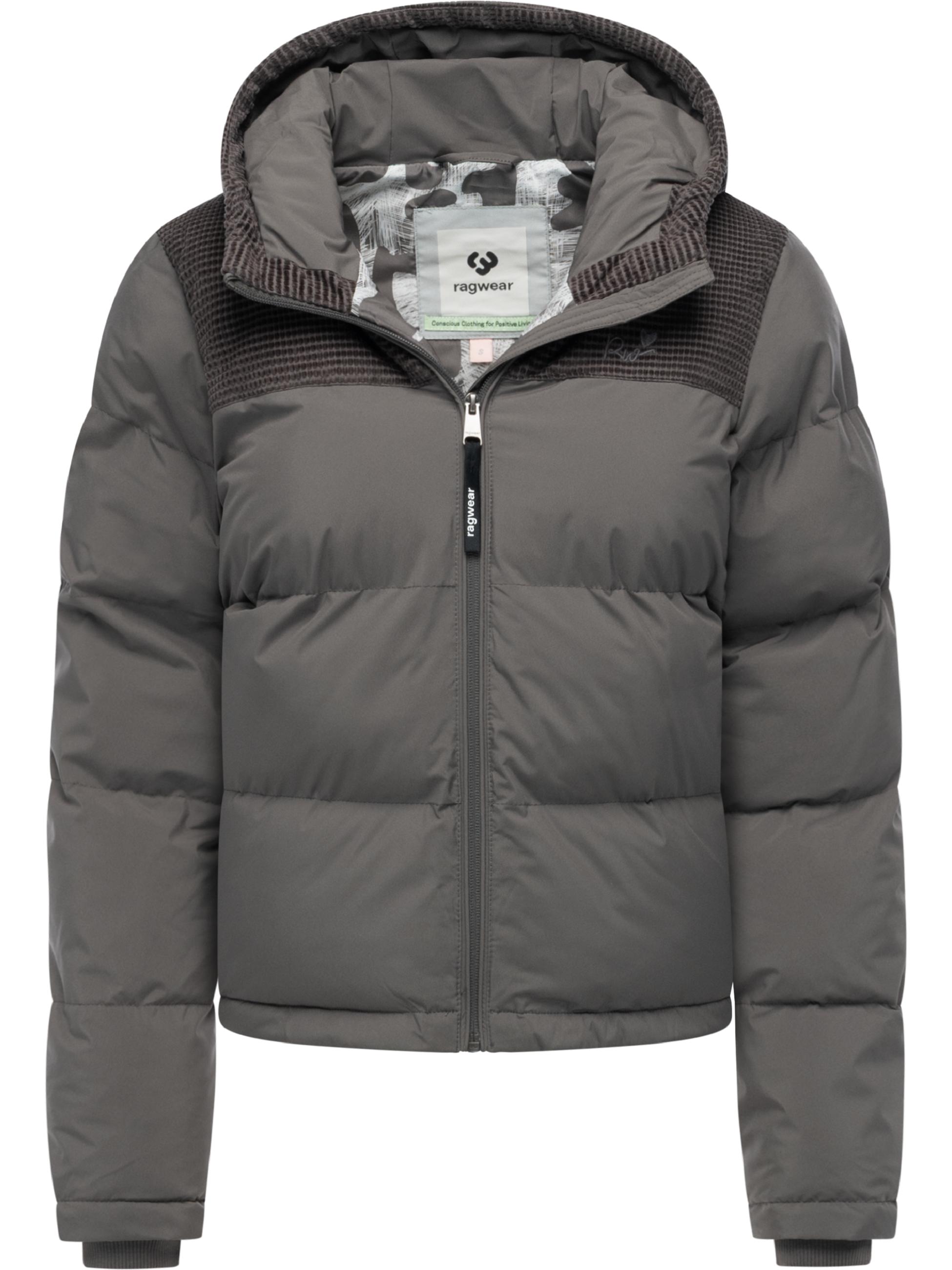 Wasserdichte Winterjacke mit Kord-Kapuze "Amazze" Stone Grey25