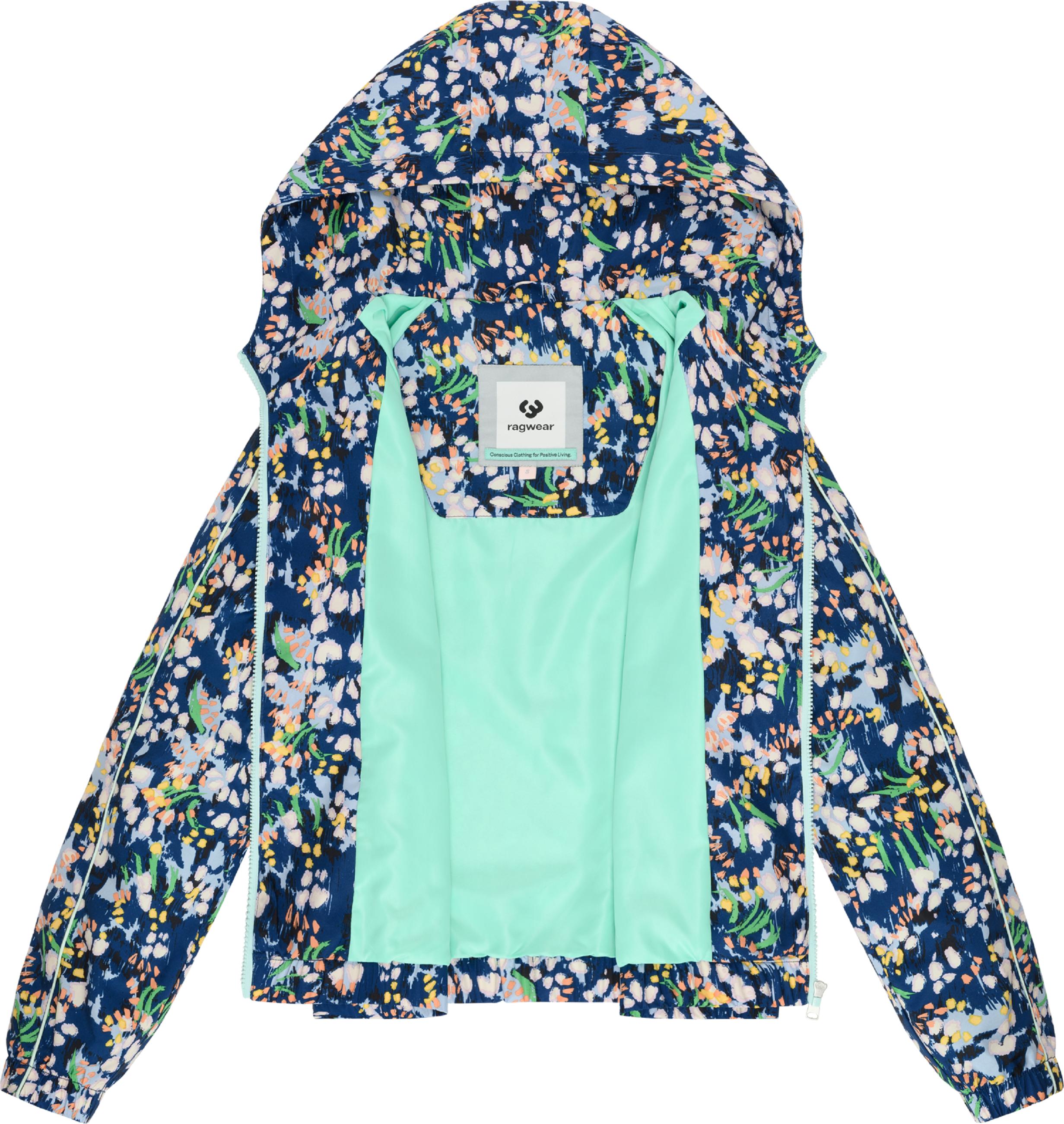 Leichte Funktionsjacke mit verstellbarer Kapuze "Andrin Print" Night Blue