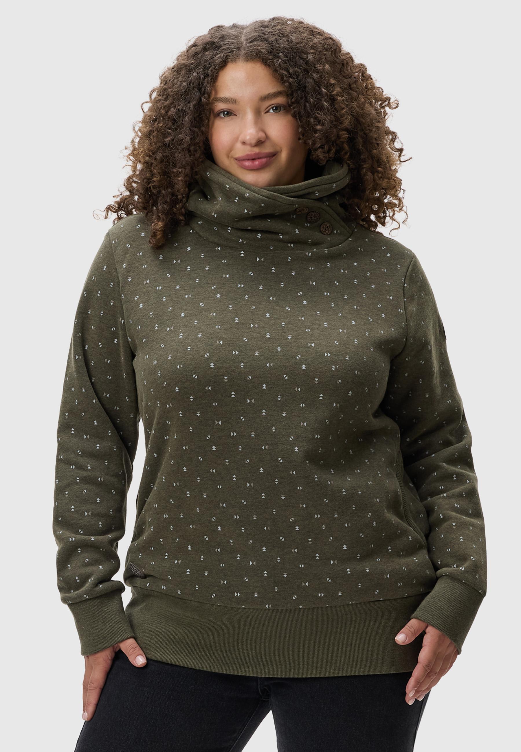 Pullover mit Kaminkragen "Angell Plus" Olive