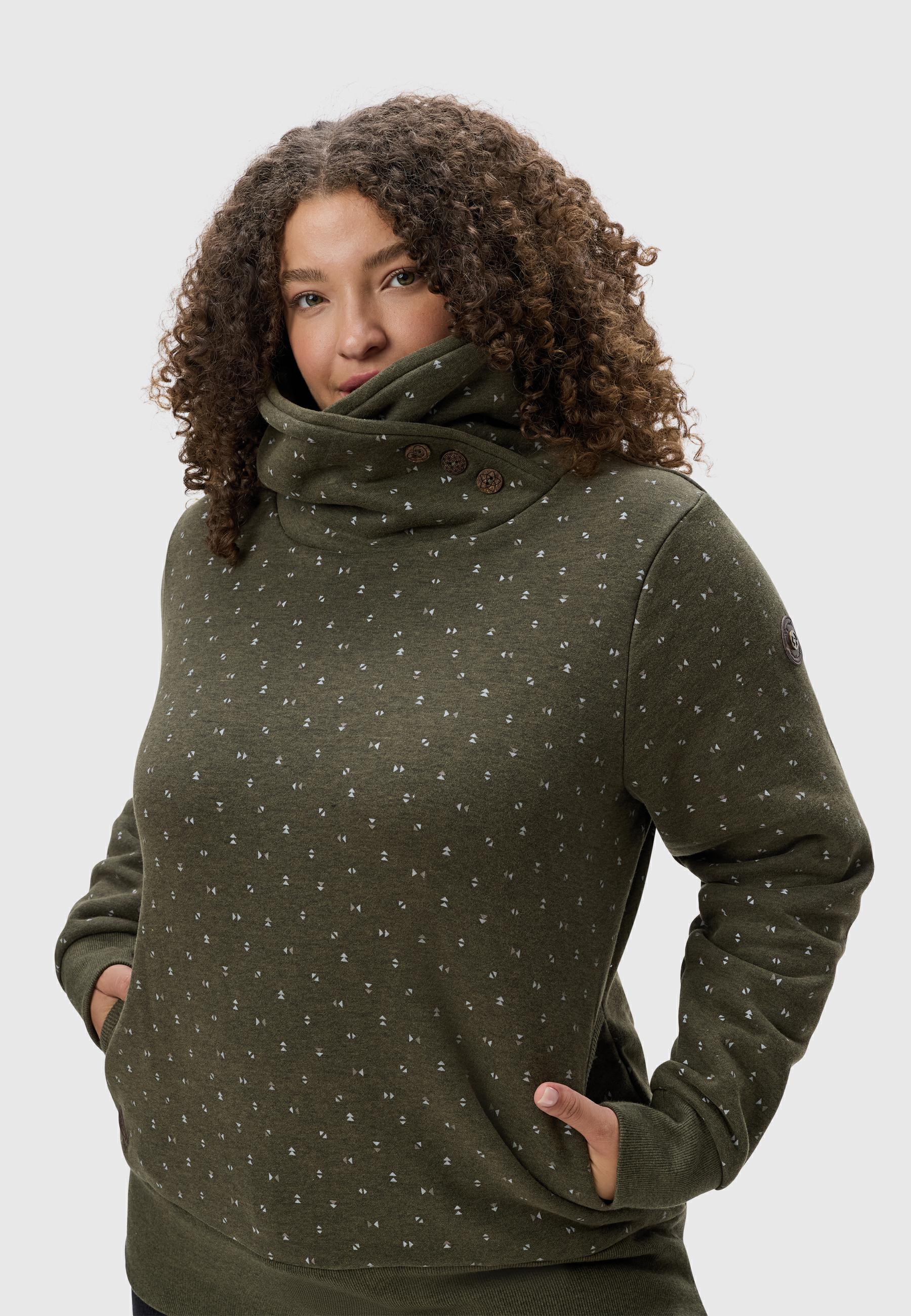 Pullover mit Kaminkragen "Angell Plus" Olive