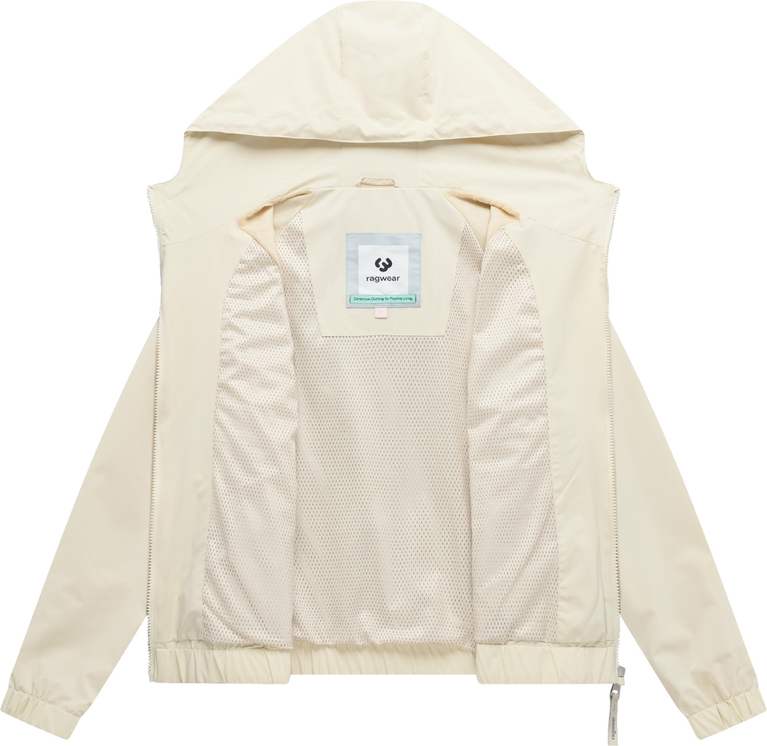 Übergangsjacke mit verstellbarer Kapuze "Anndra" Ecru