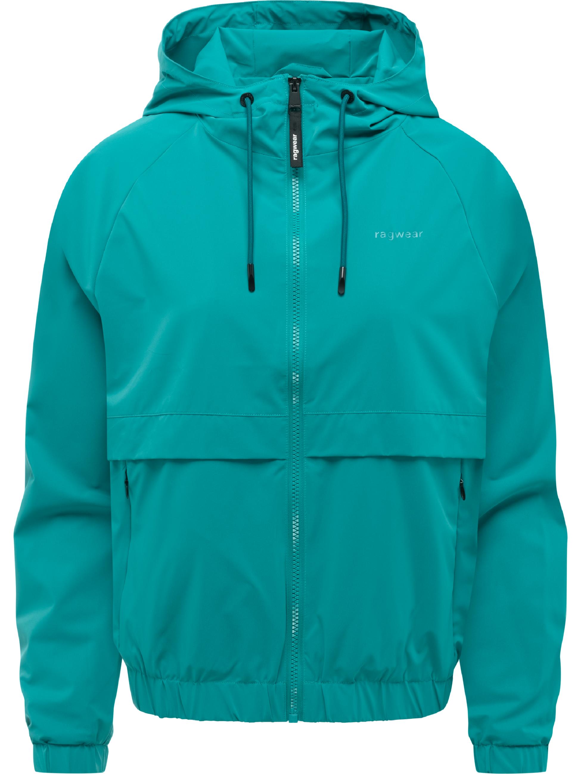 Übergangsjacke mit verstellbarer Kapuze "Anndra" Teal Green