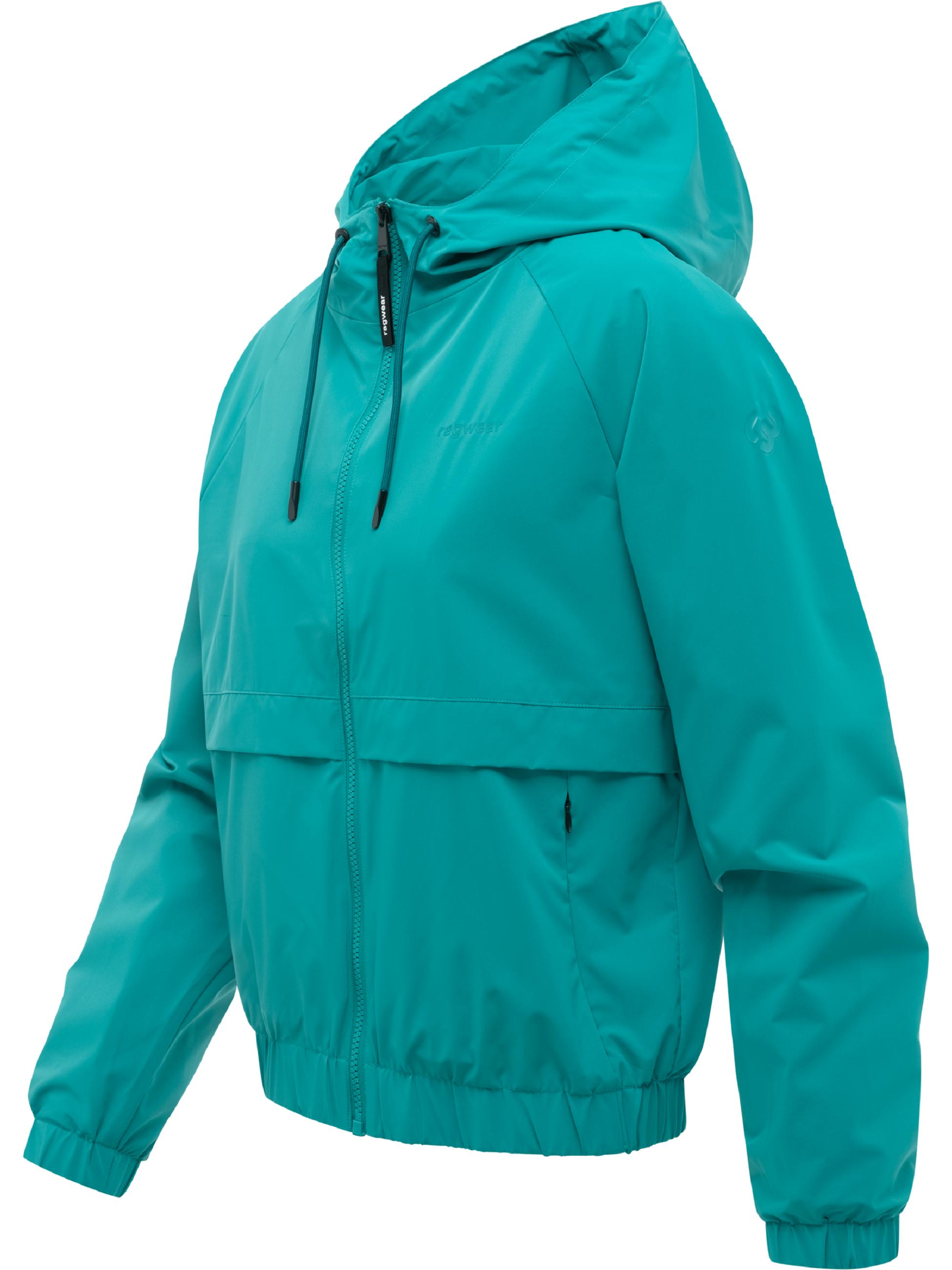 Übergangsjacke mit verstellbarer Kapuze "Anndra" Teal Green
