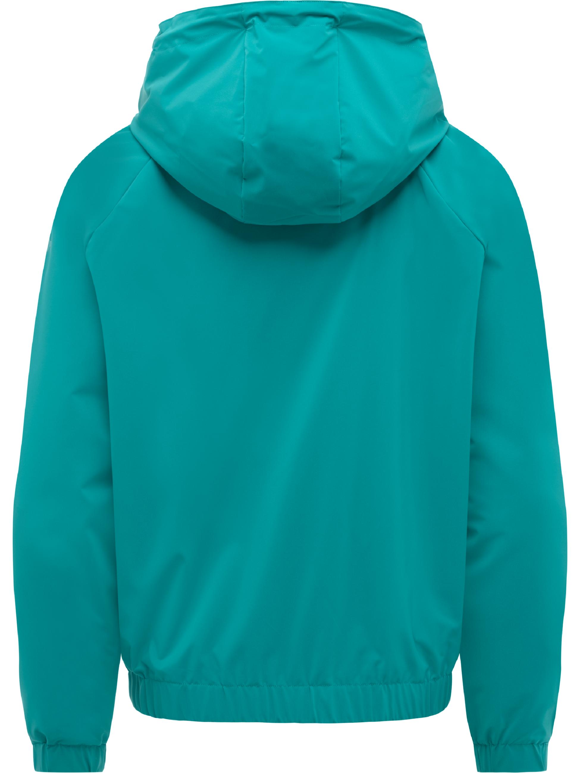 Übergangsjacke mit verstellbarer Kapuze "Anndra" Teal Green