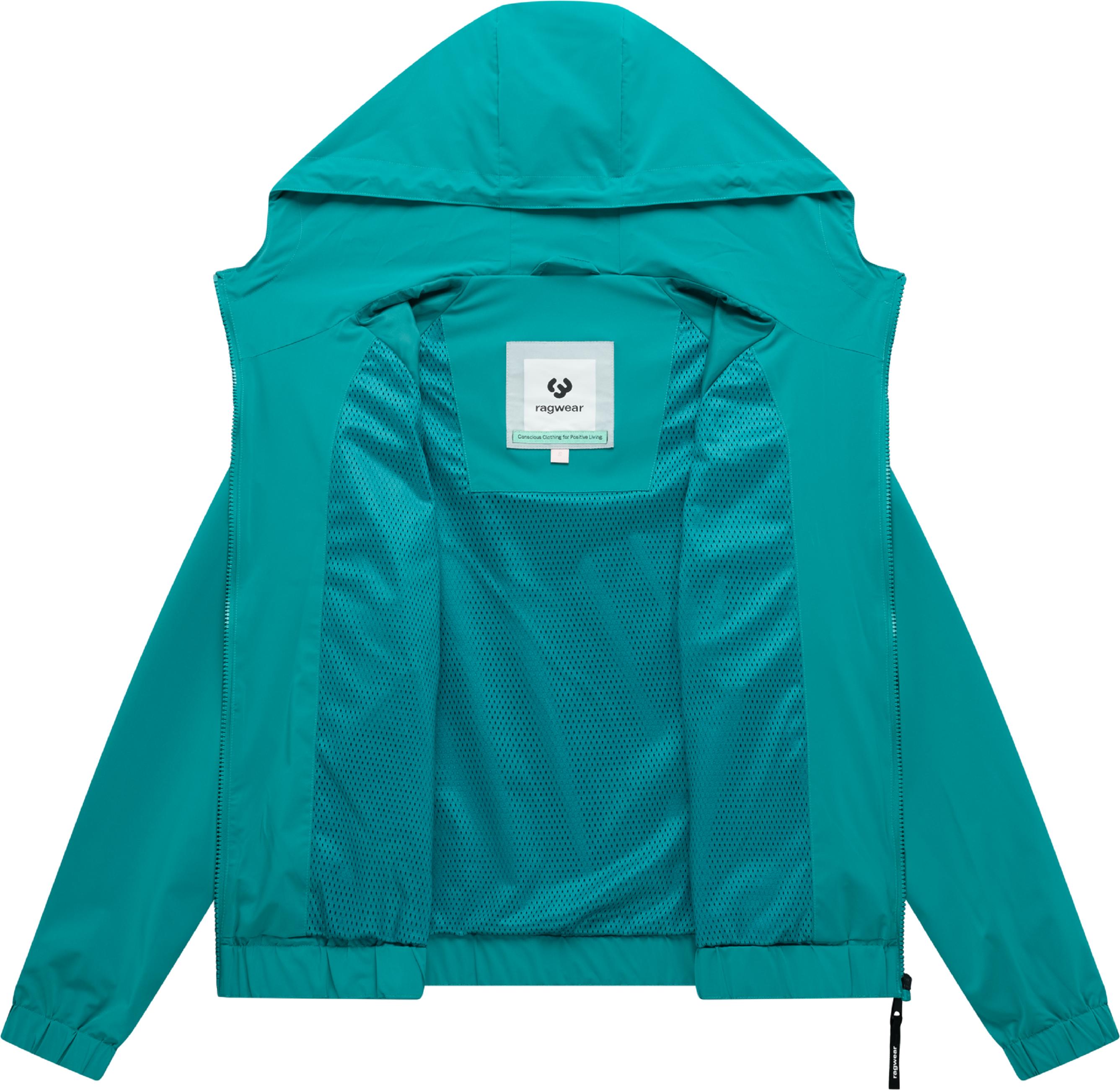 Übergangsjacke mit verstellbarer Kapuze "Anndra" Teal Green