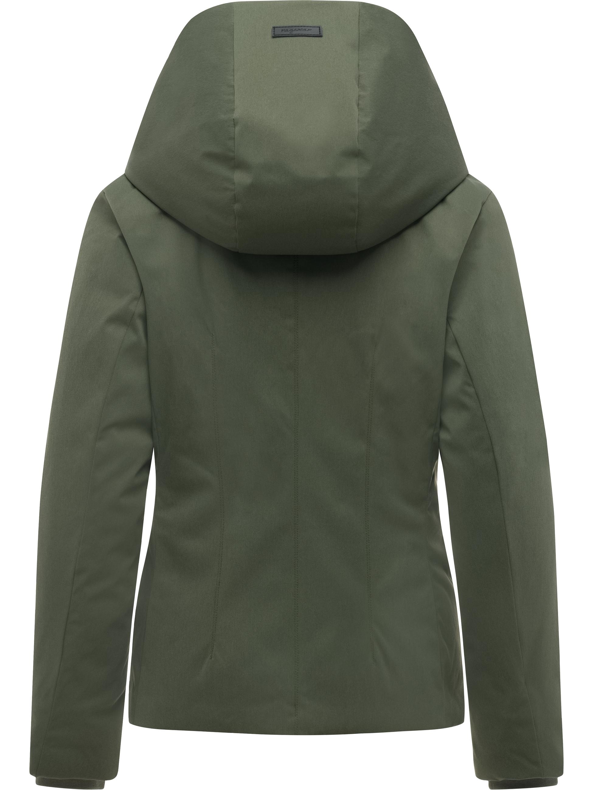 Warme Winter Jacke mit Stehkragen "Annona Y" Dark Olive