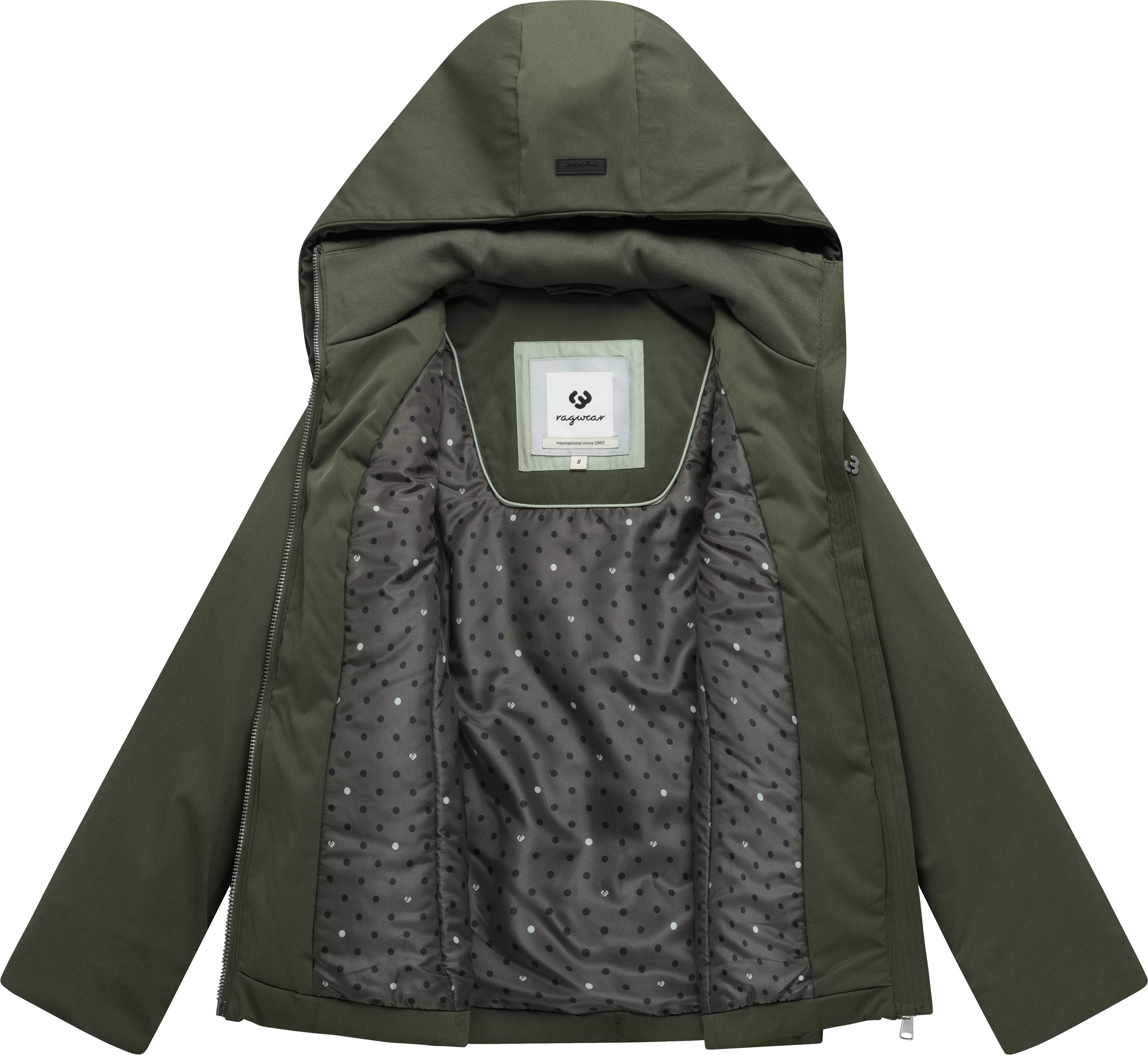 Warme Winter Jacke mit Stehkragen "Annona Y" Dark Olive