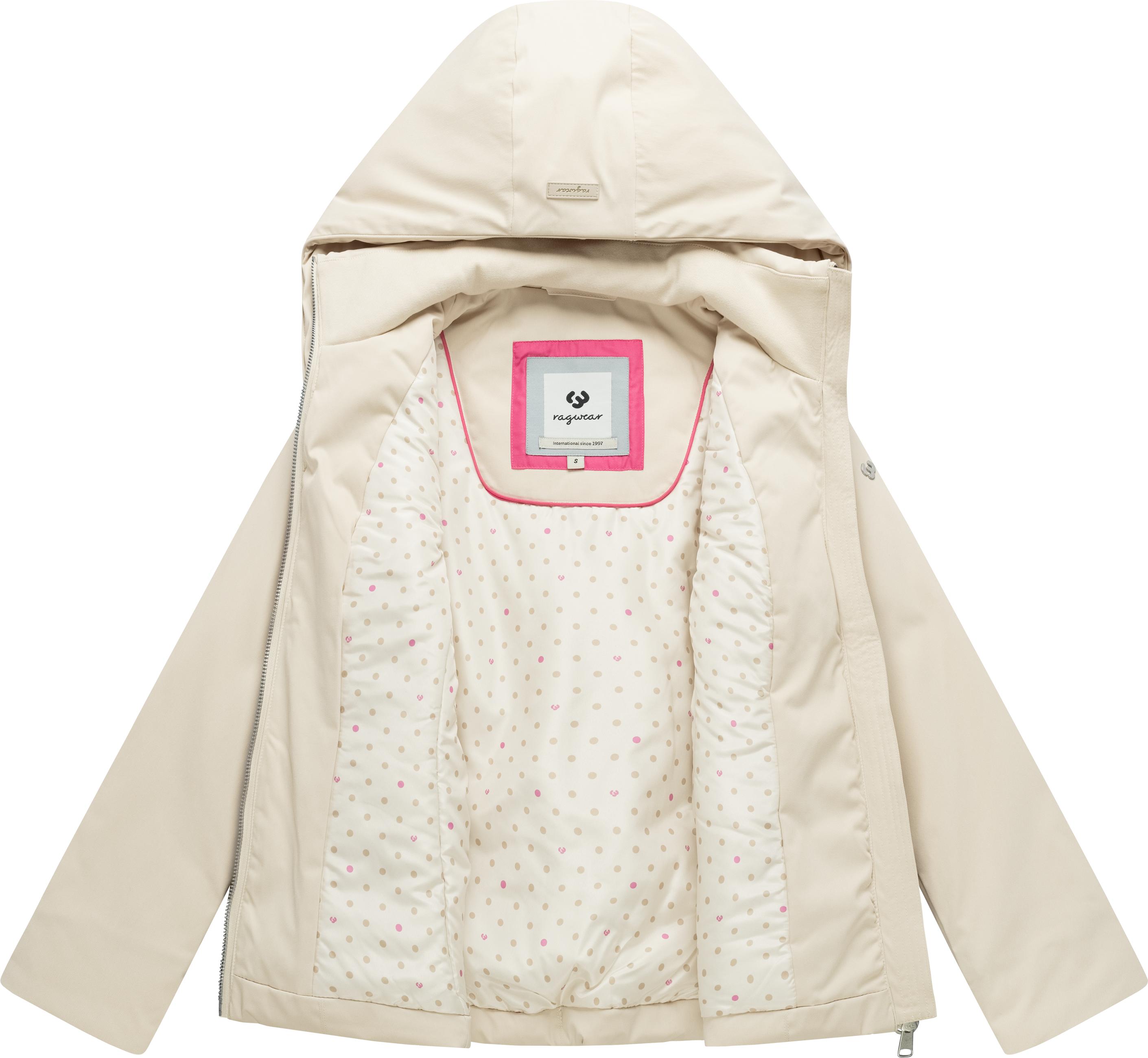 Warme Winter Jacke mit Stehkragen "Annona Y" Ecru