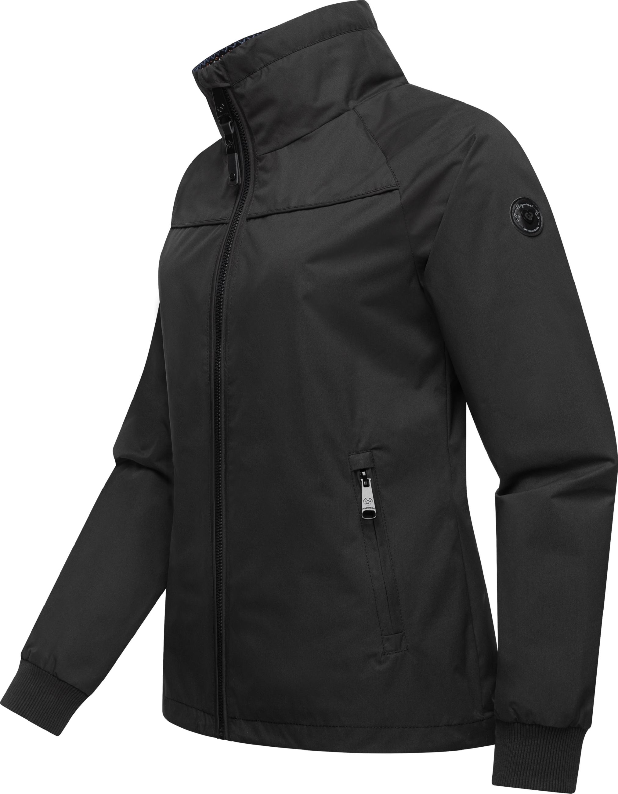 Übergangsjacke mit hohem Kragen "Apola" Black