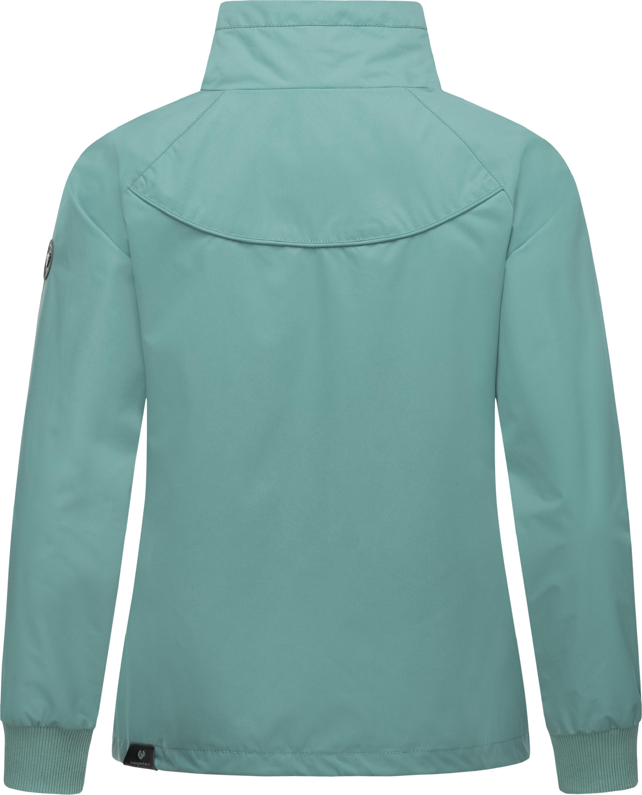 Übergangsjacke mit hohem Kragen "Apola" Ocean Green