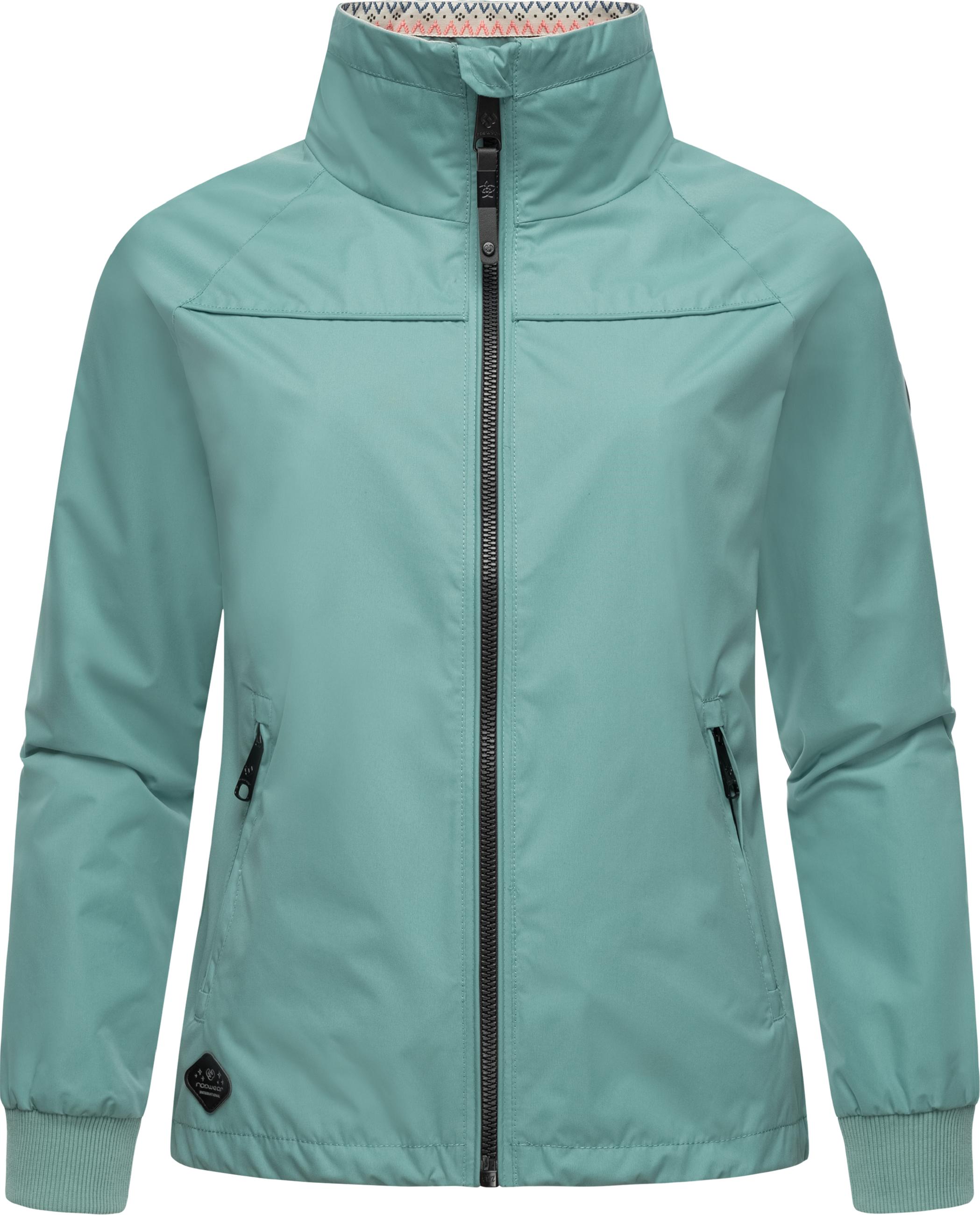 Übergangsjacke mit hohem Kragen "Apola" Ocean Green