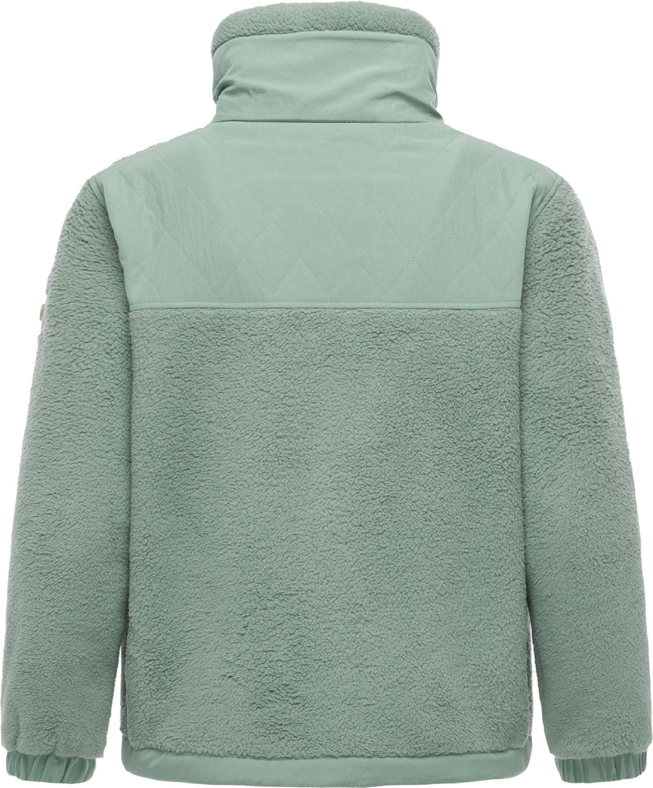 Warme Plüschjacke mit hohem Stehkragen "Arctika II" Dusty Green