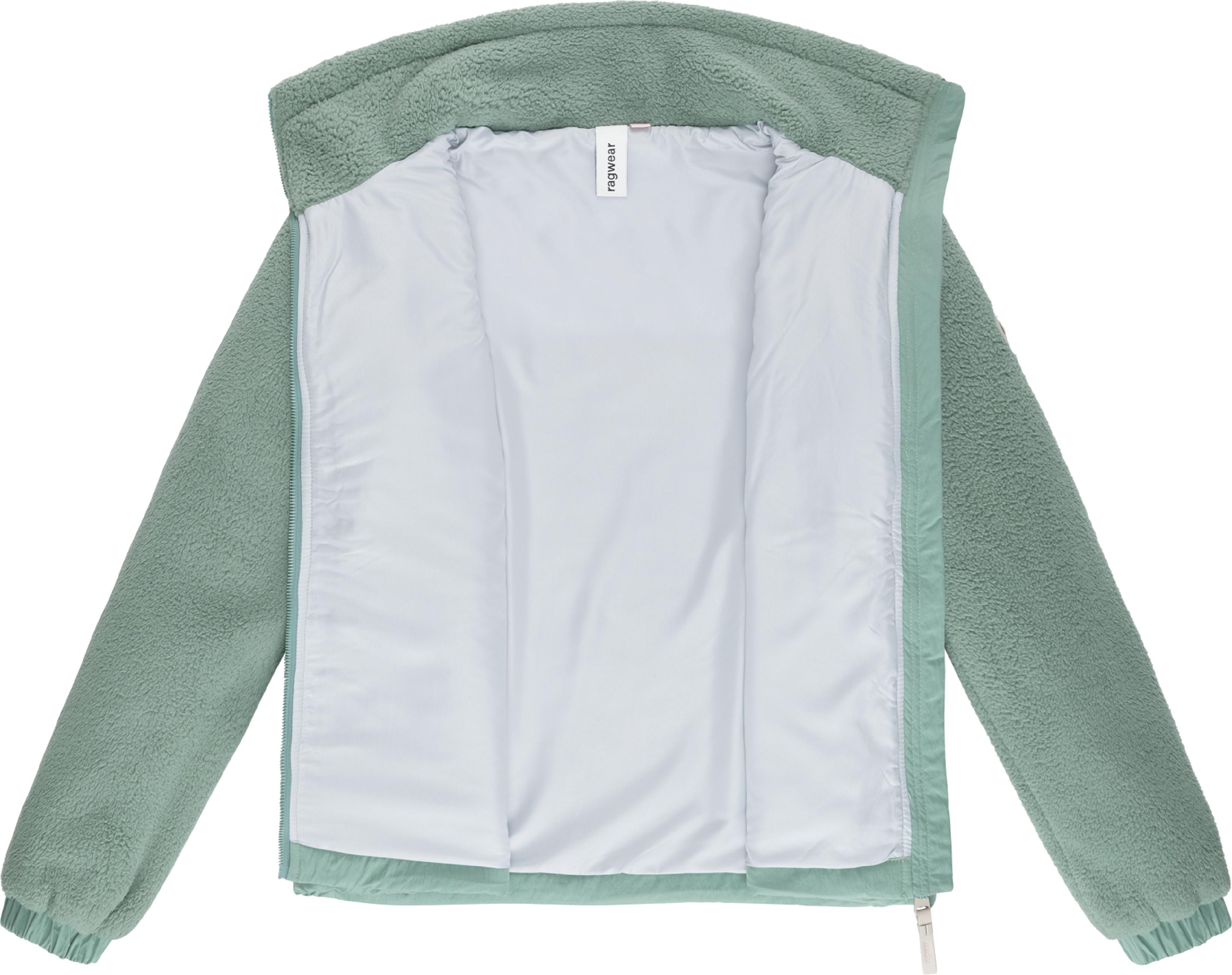 Warme Plüschjacke mit hohem Stehkragen "Arctika II" Dusty Green