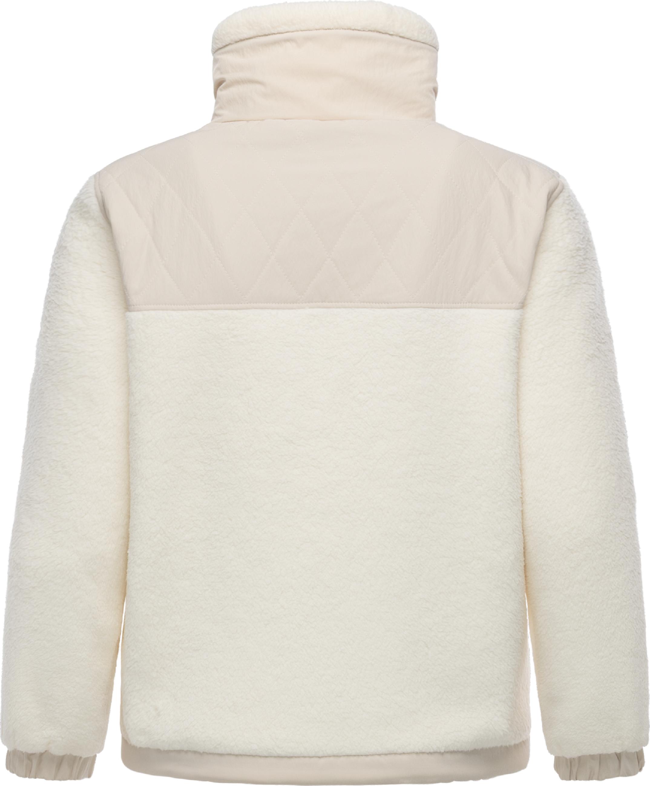Warme Plüschjacke mit hohem Stehkragen "Arctika II" Ivory