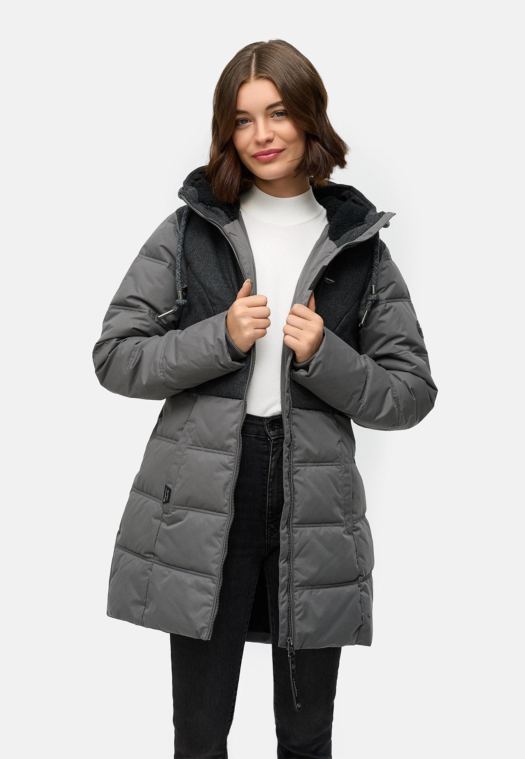 Wintermantel Winterparka "Ashani Block Intl." Stone Grey25