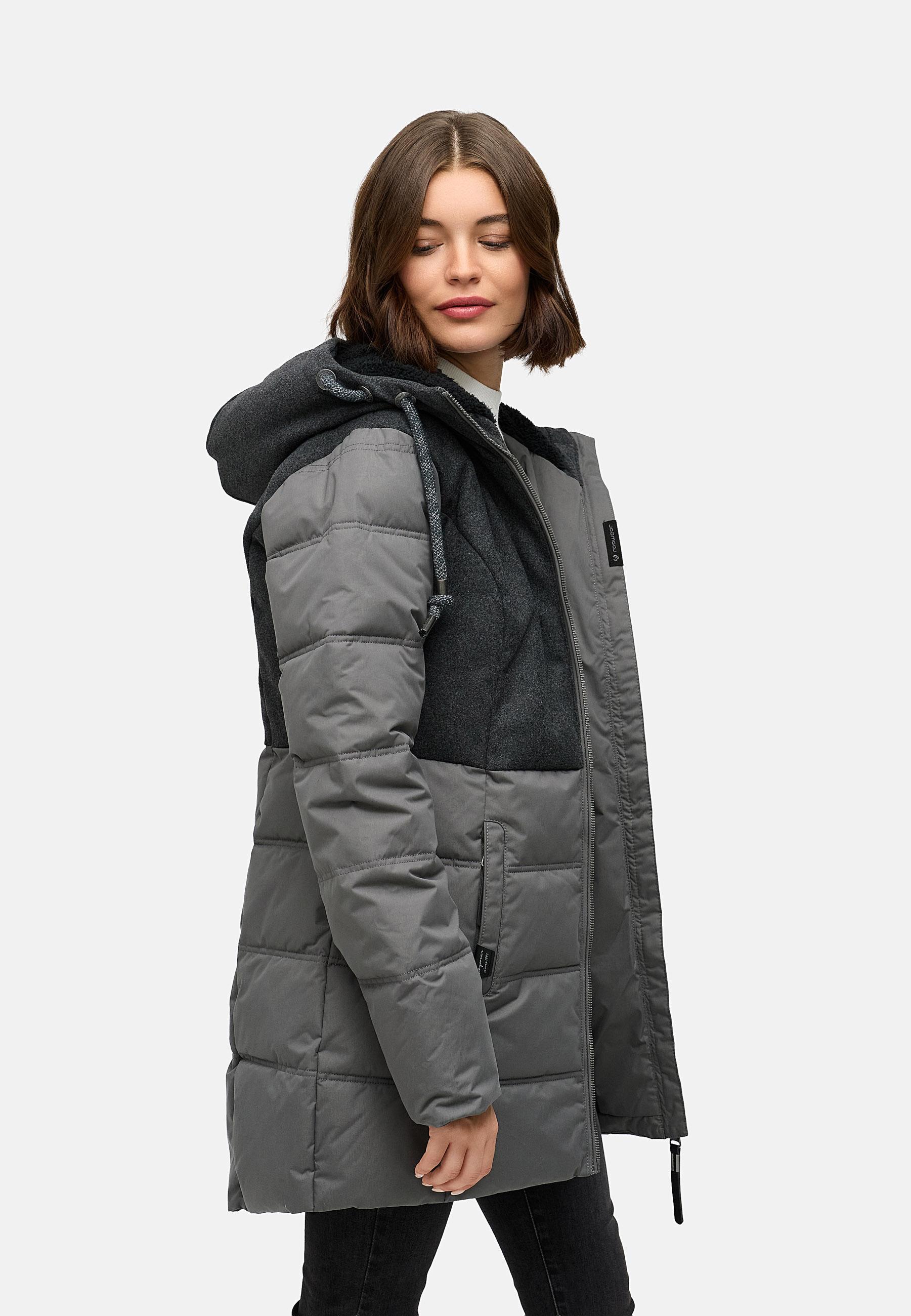 Wintermantel Winterparka "Ashani Block Intl." Stone Grey25
