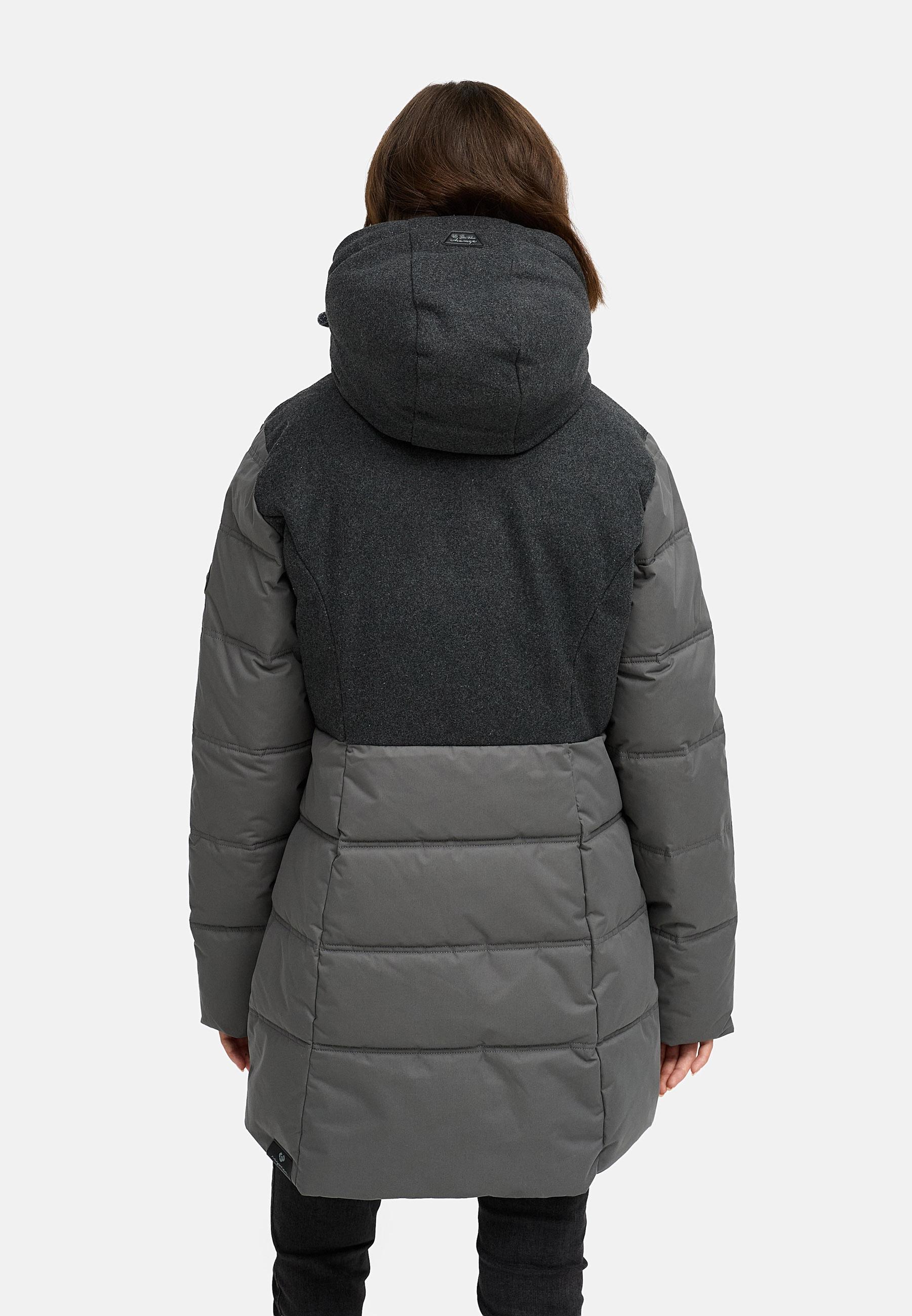 Wintermantel Winterparka "Ashani Block Intl." Stone Grey25
