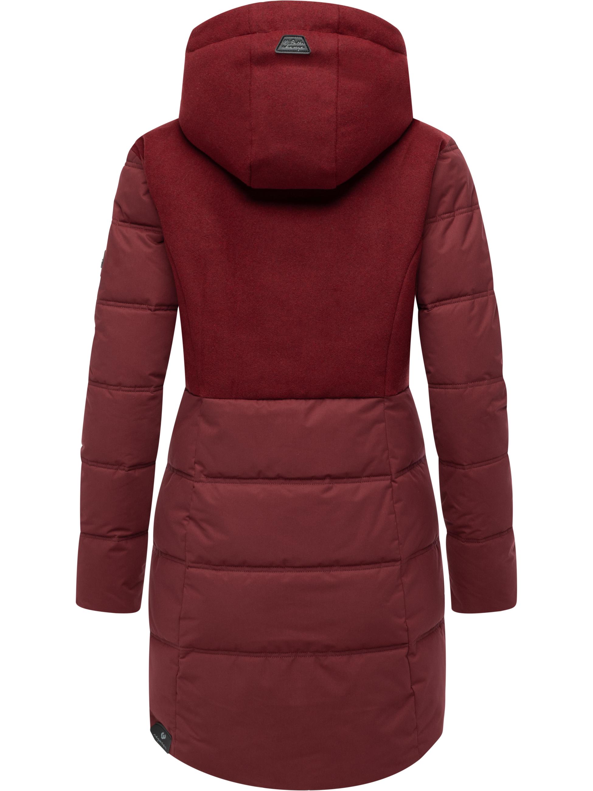 Wintermantel Winterparka "Ashani Block Intl." Wine Red25