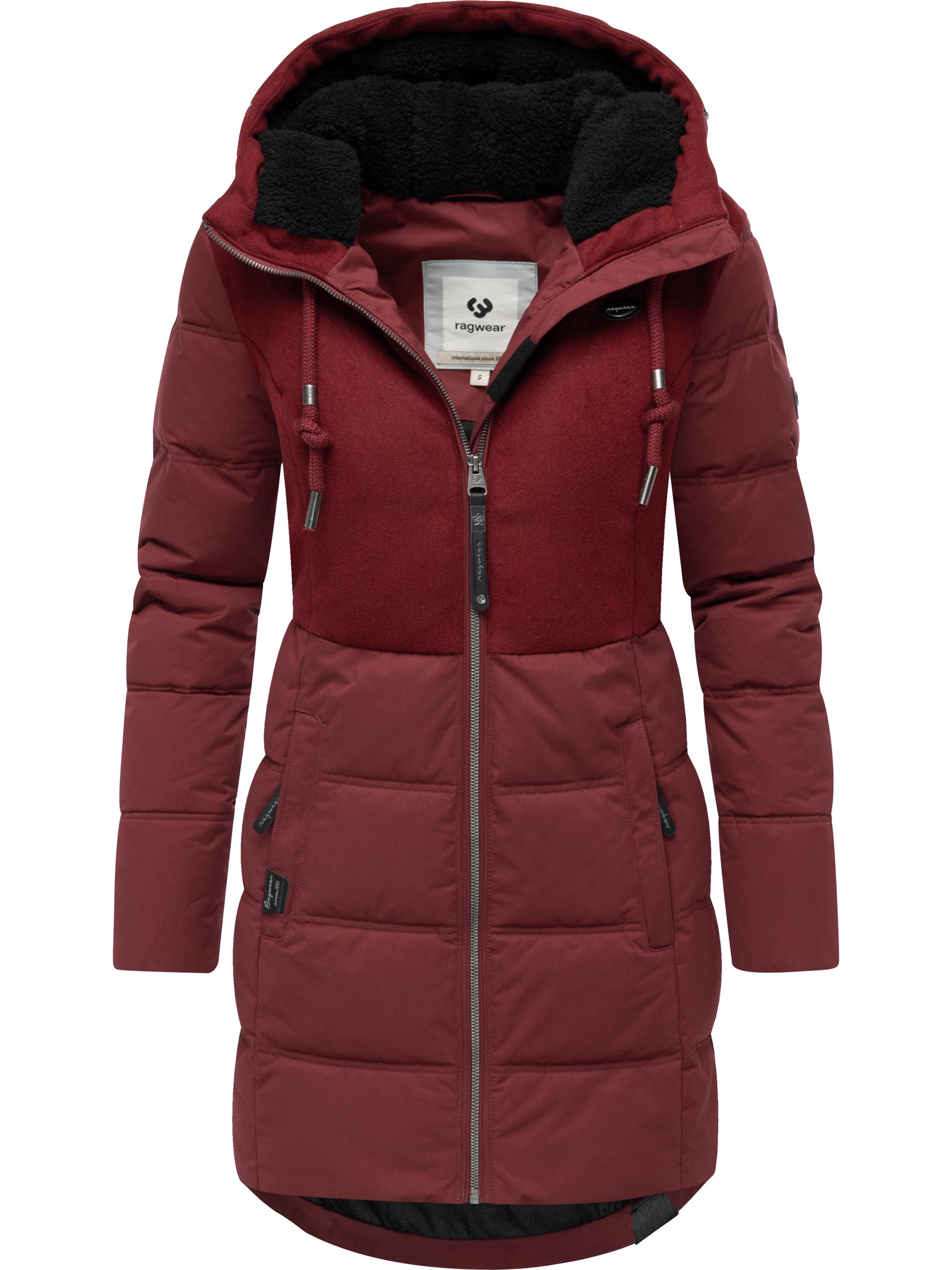Wintermantel Winterparka "Ashani Block Intl." Wine Red25