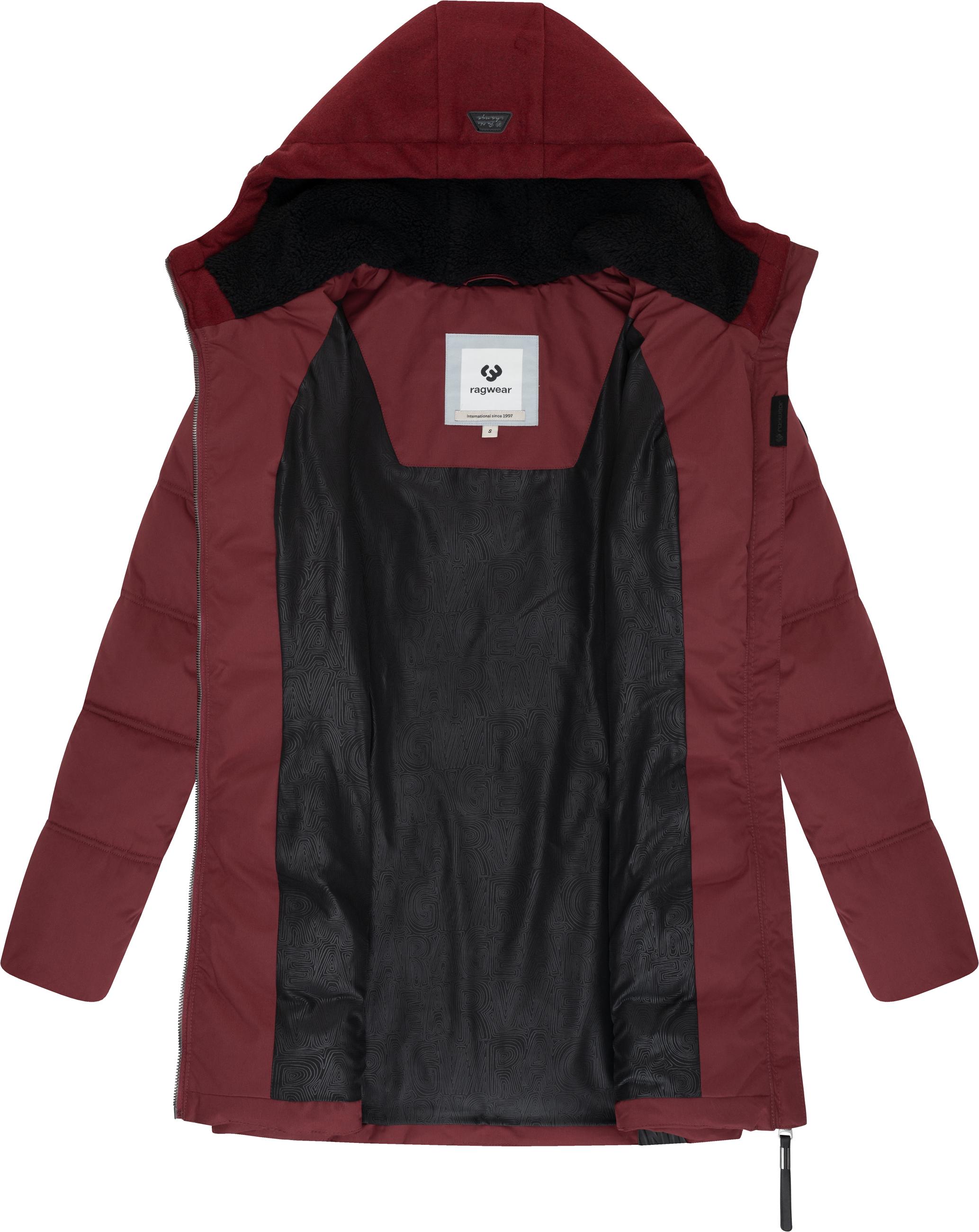 Wintermantel Winterparka "Ashani Block Intl." Wine Red25