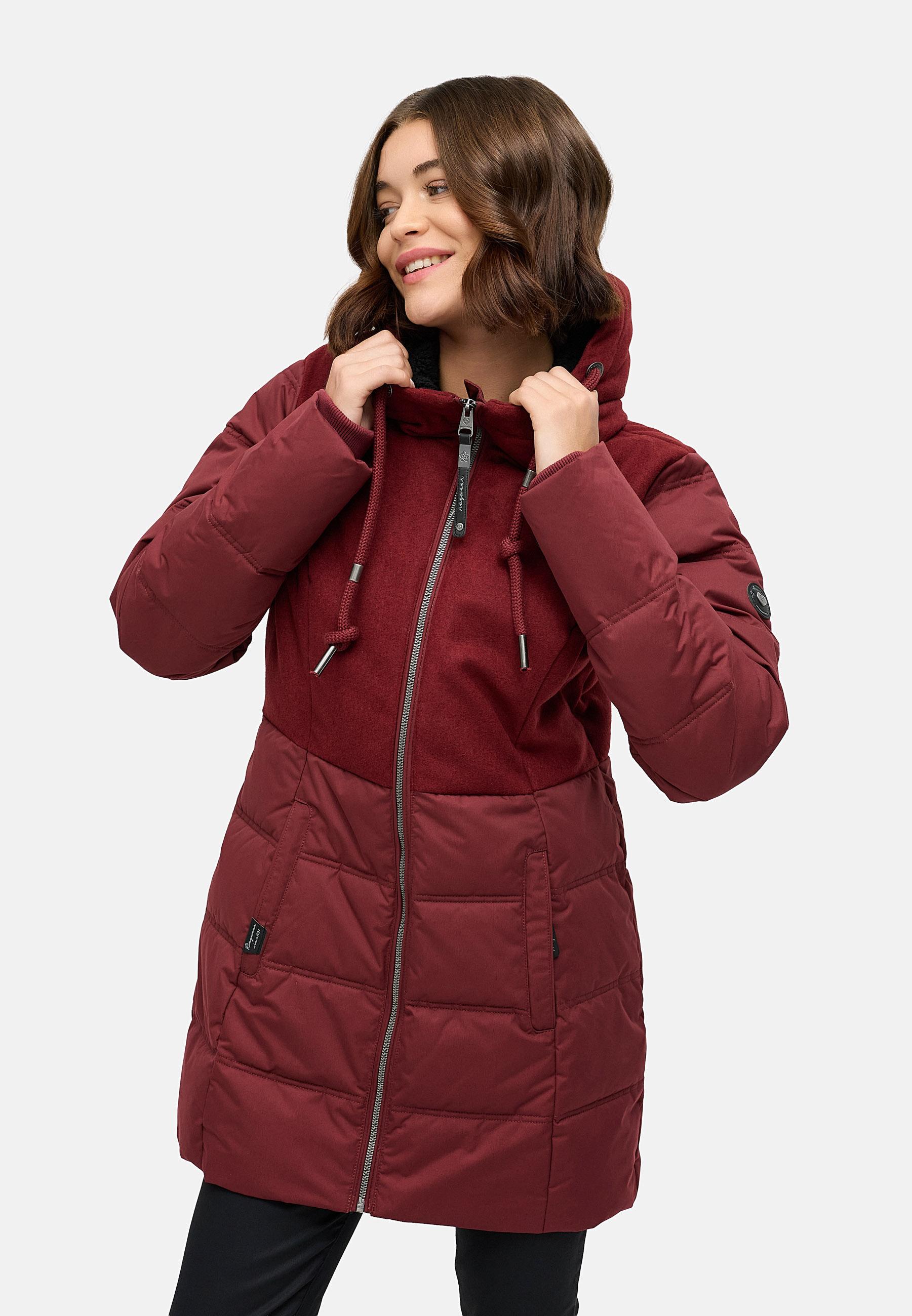 Wintermantel Winterparka "Ashani Block Intl." Wine Red25