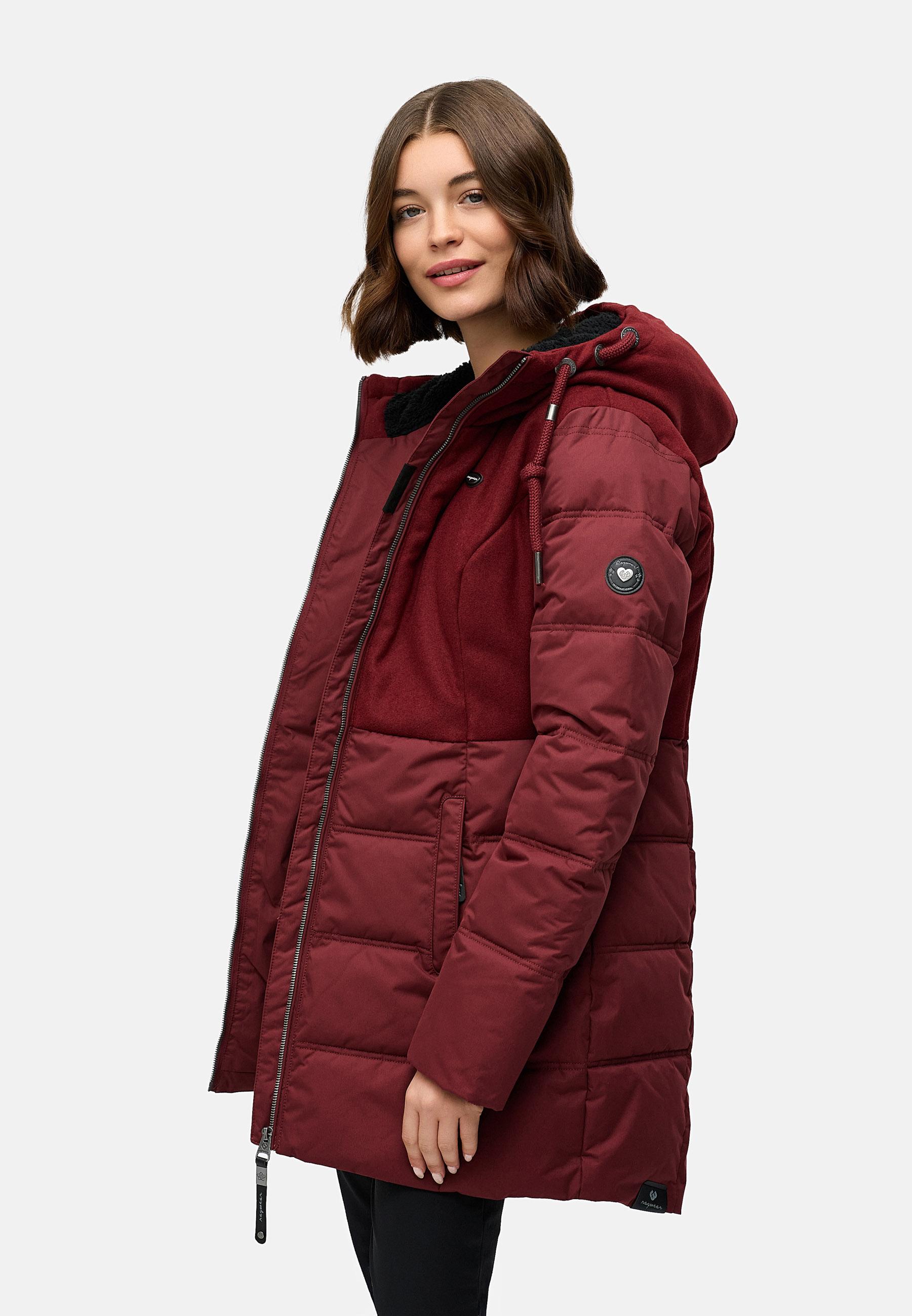 Wintermantel Winterparka "Ashani Block Intl." Wine Red25