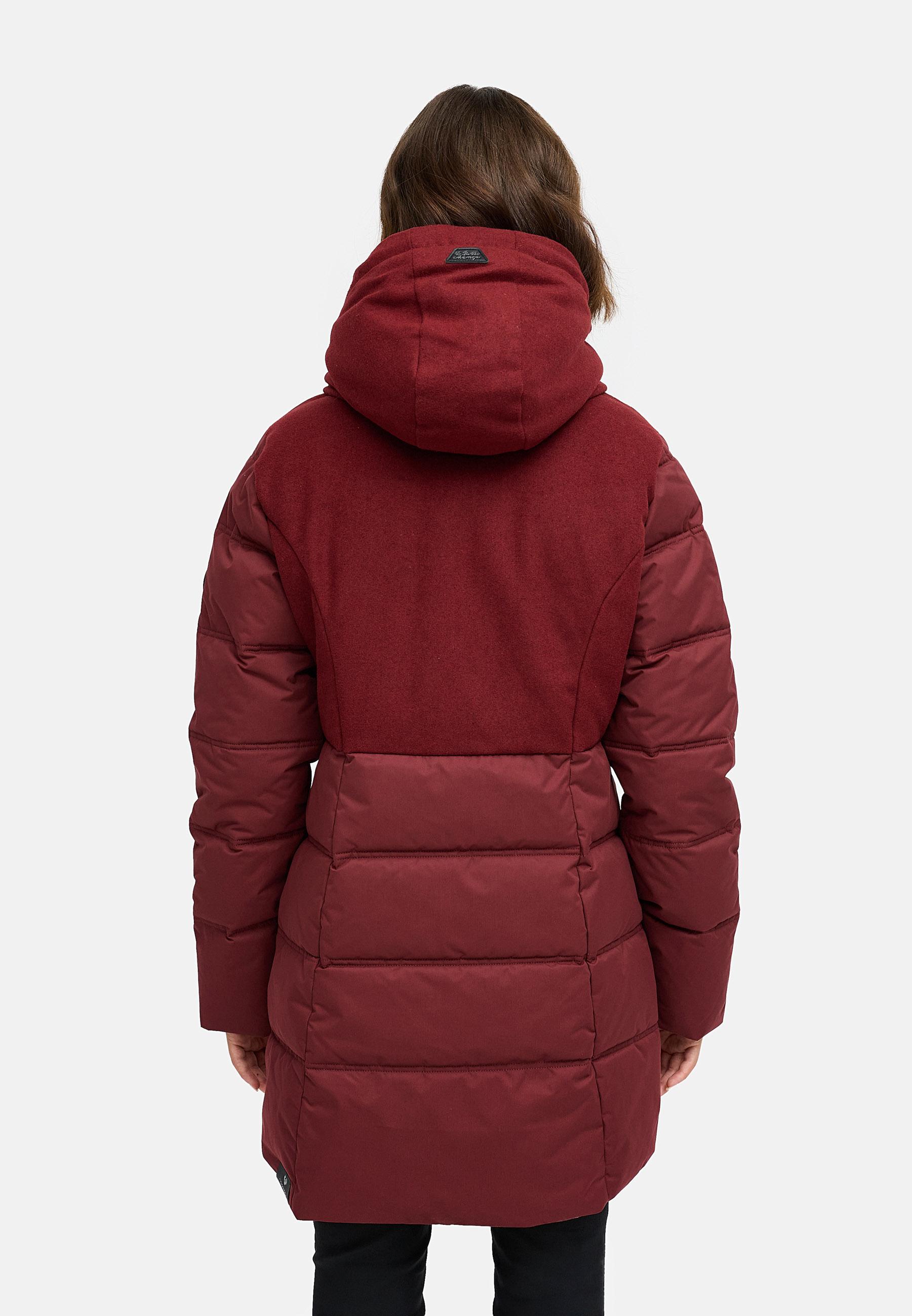 Wintermantel Winterparka "Ashani Block Intl." Wine Red25