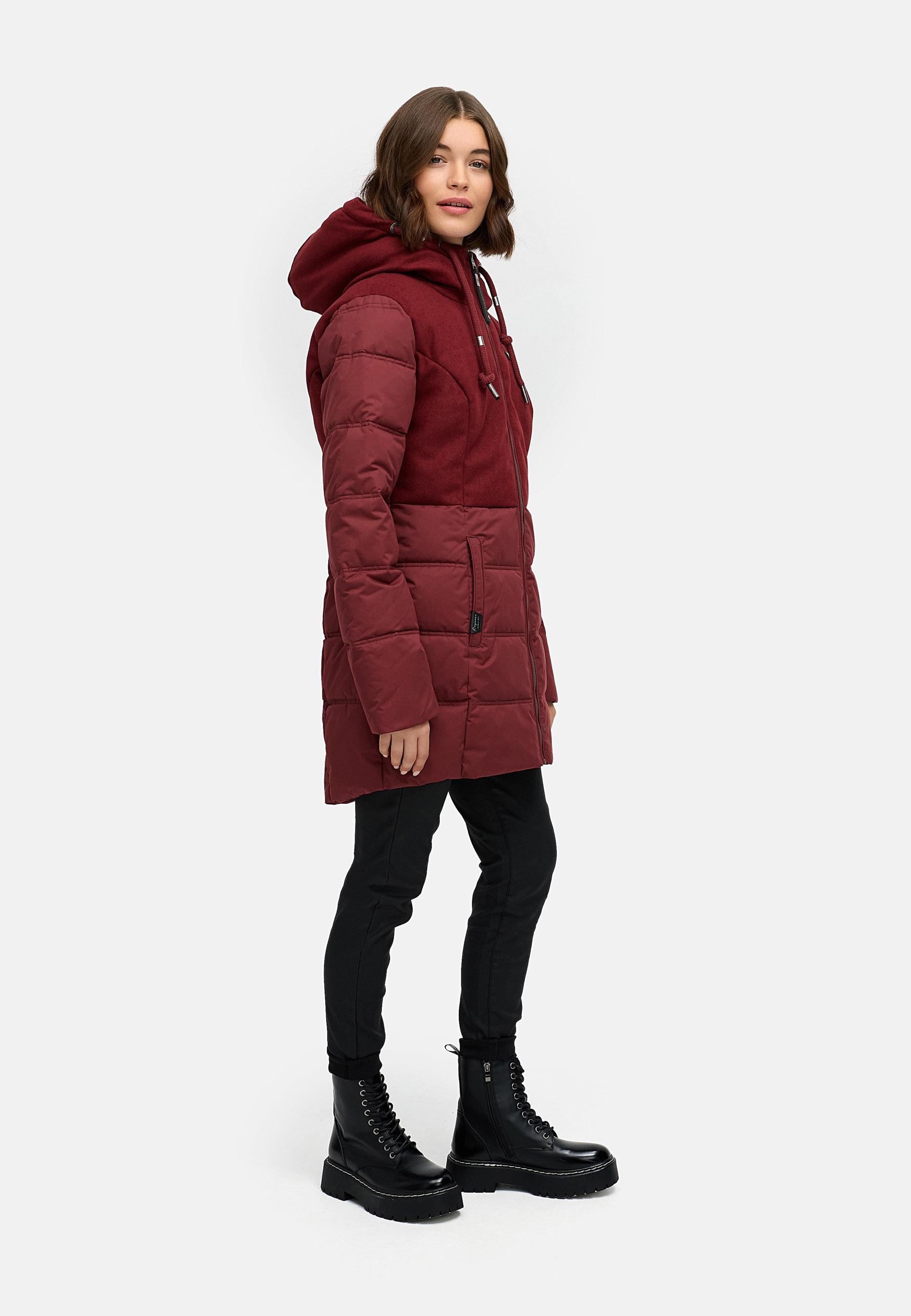 Wintermantel Winterparka "Ashani Block Intl." Wine Red25