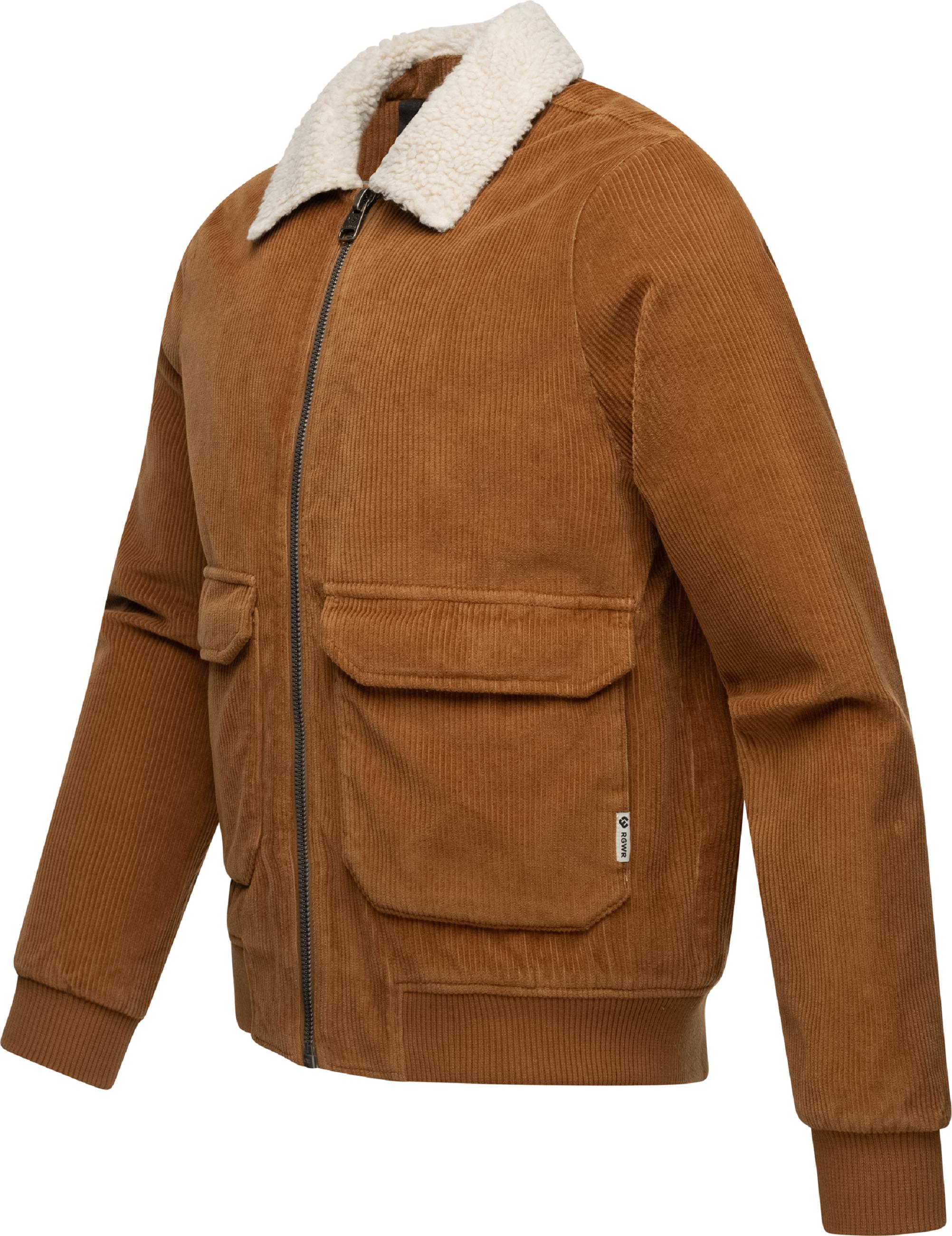 Wasserdichte Kordjacke "Aviss" Brown Sugar