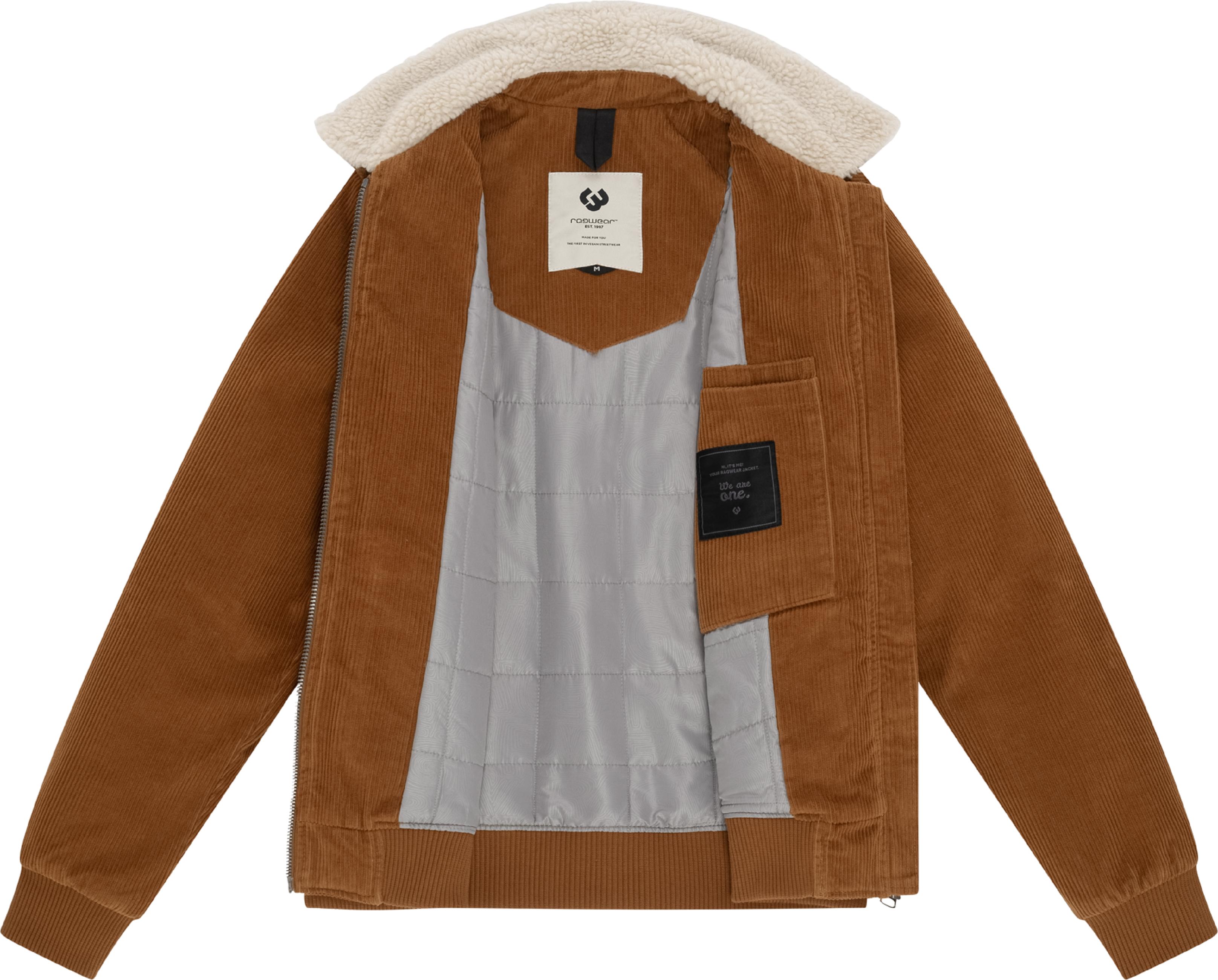 Wasserdichte Kordjacke "Aviss" Brown Sugar