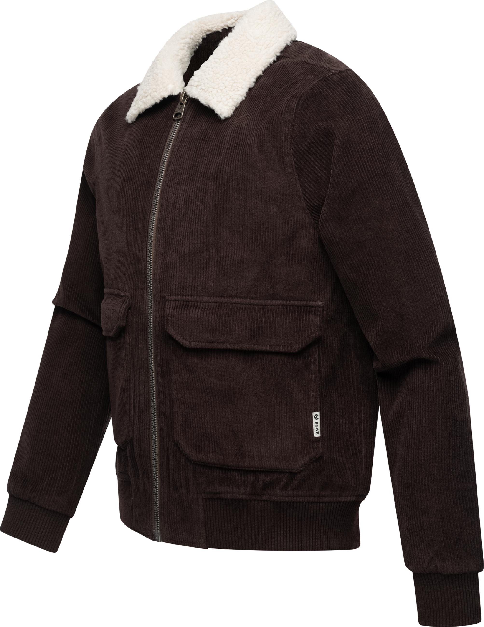 Wasserdichte Kordjacke "Aviss" Dark Brown